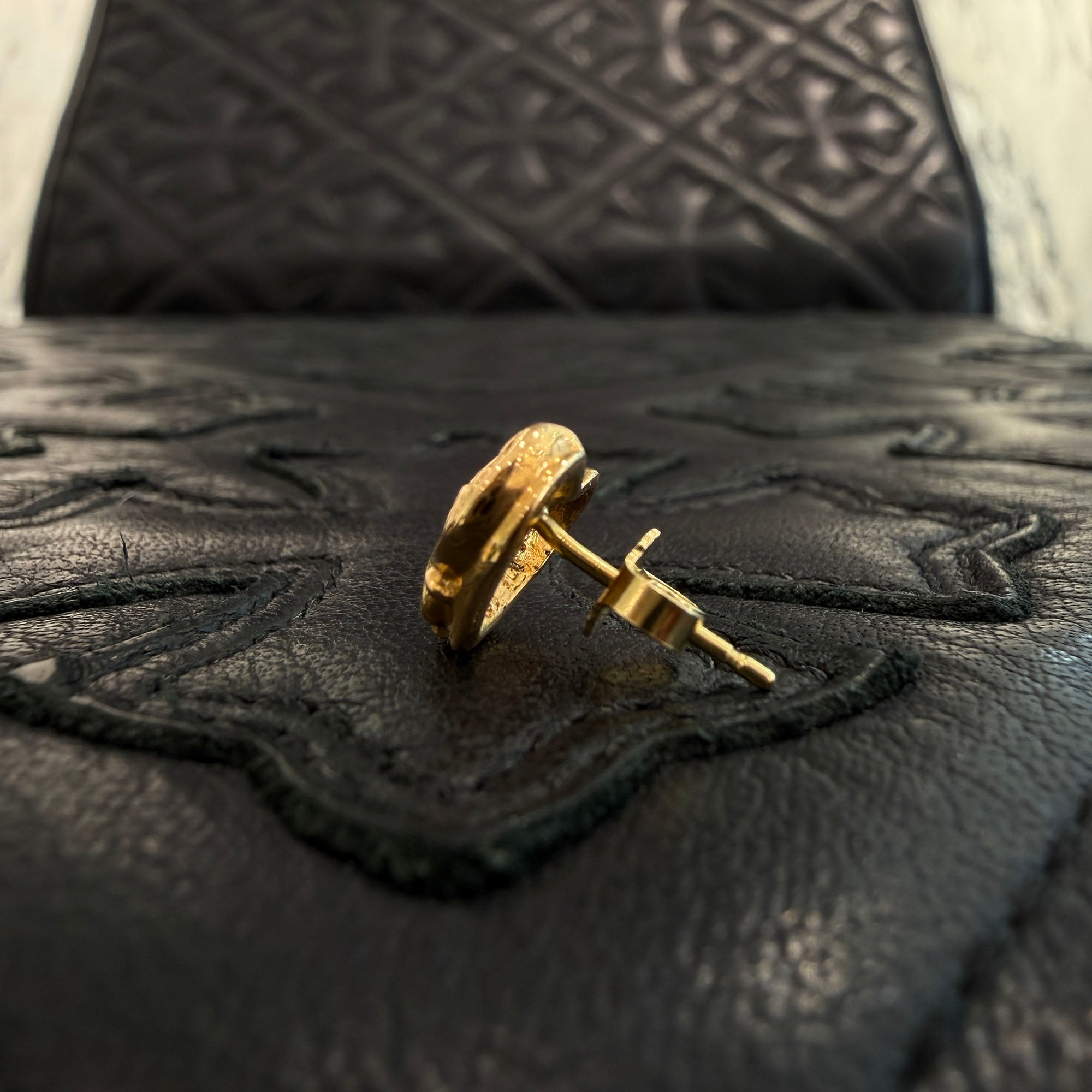CHROME HEARTS 22K Viny Heart Stud Earrings クロムハーツ 22K ヴィニーハート スタッド イヤリング ピアス