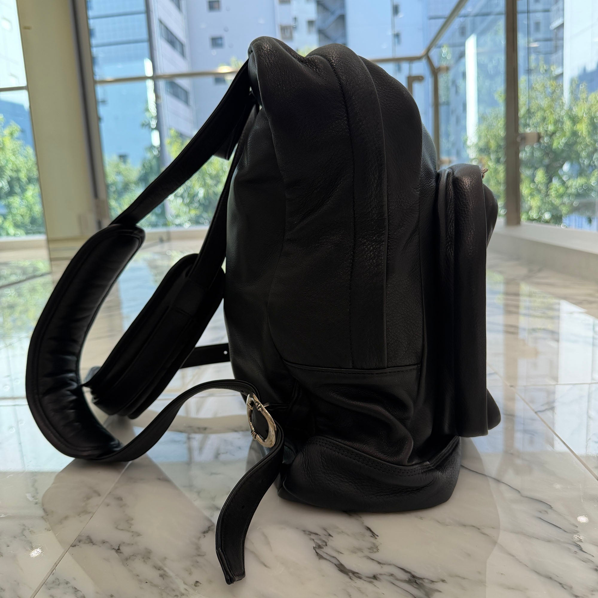 CHROME HEARTS Seventh Grade Cemetery Leather Cross Patch Large Back Pack クロムハーツ セブンスグレード セメタリー レザークロスパッチ ラージ バックパック