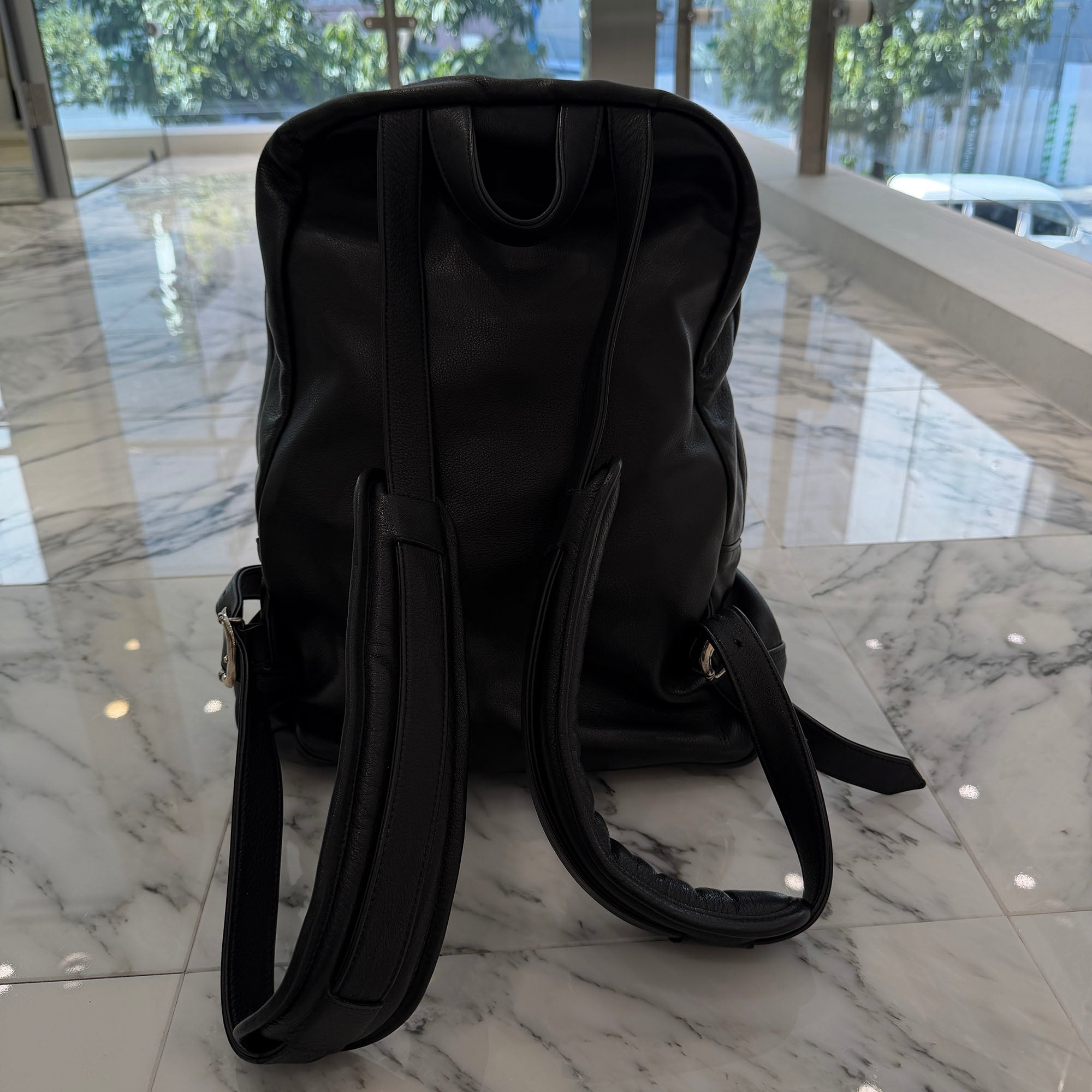 CHROME HEARTS Seventh Grade Cemetery Leather Cross Patch Large Back Pack クロムハーツ セブンスグレード セメタリー レザークロスパッチ ラージ バックパック