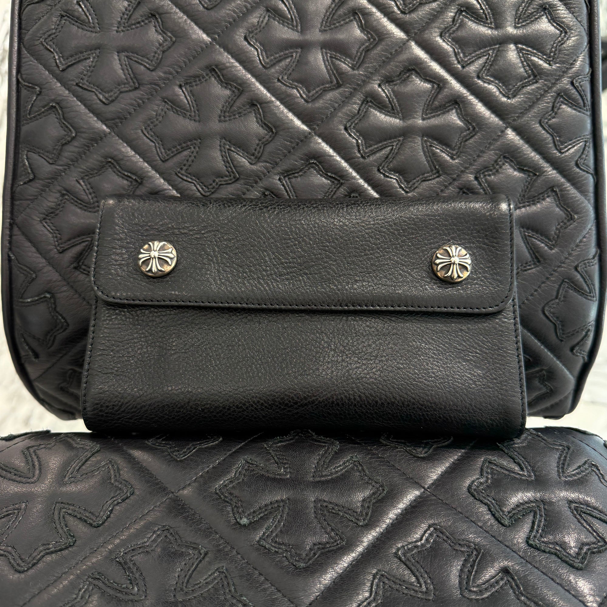 CHROME HEARTS Wave Cross Ball Wallet クロムハーツ ウェーブクロスボール ウォレット