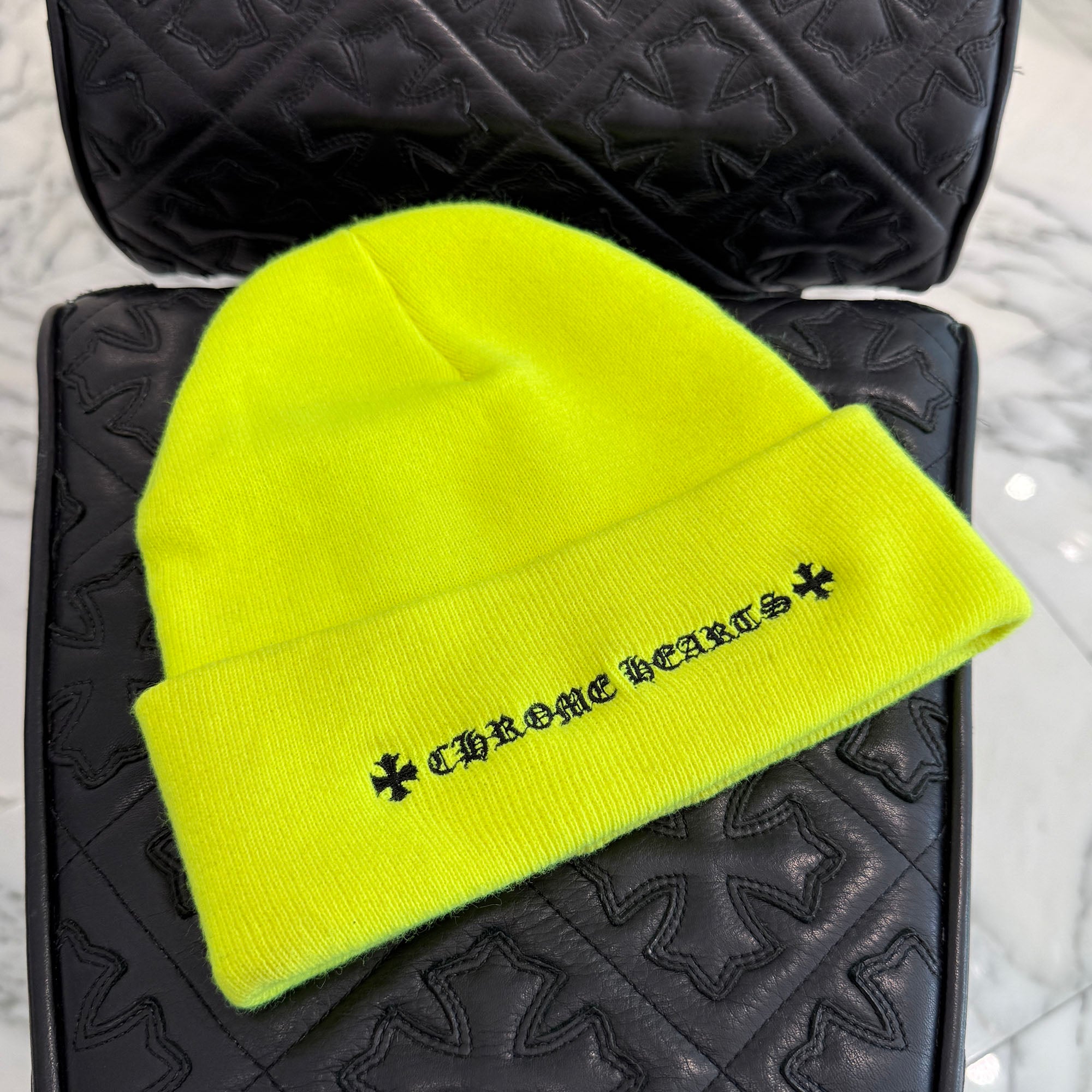 CHROME HEARTS Triple Cross Embroidery Beanie Size ONE SIZE（23cm）クロムハーツ トリプルクロス刺繍 ビーニー