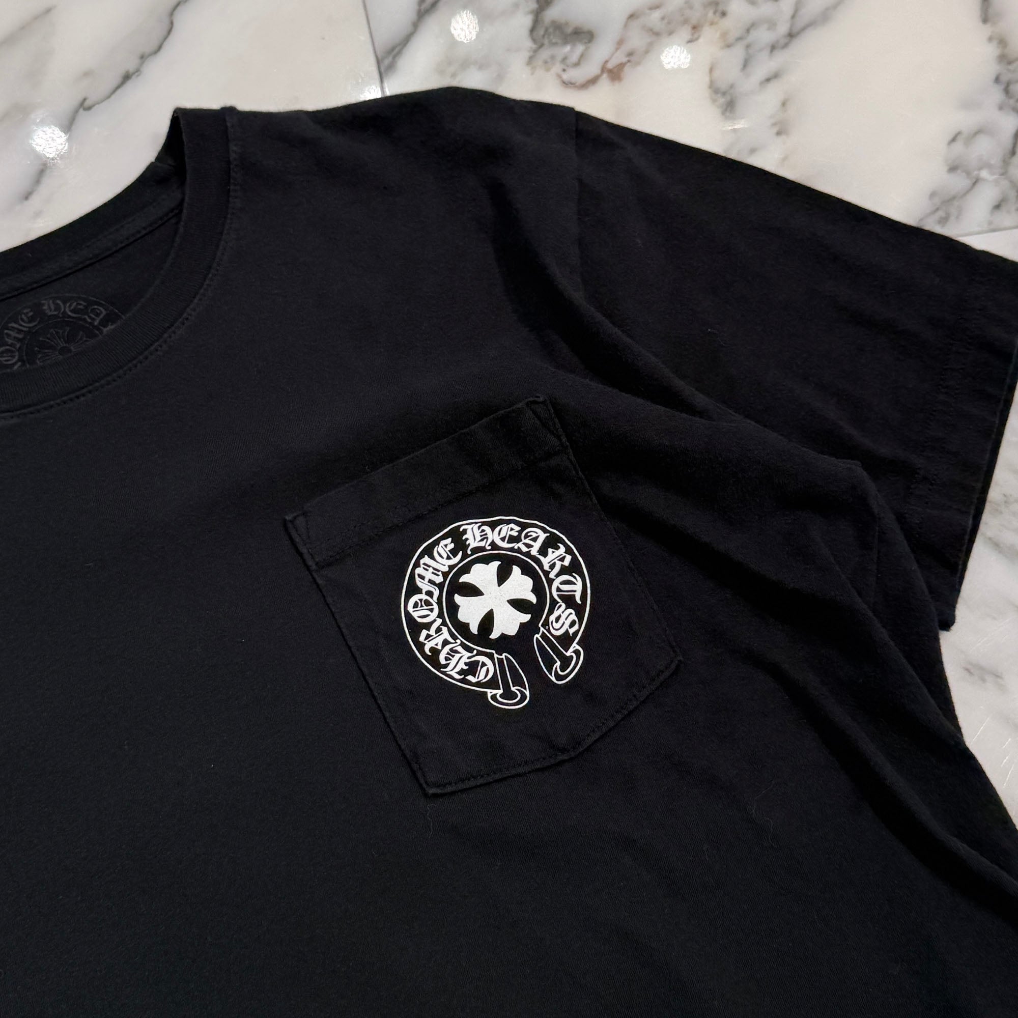 CHROME HEARTS Made In Hollywood Vertical Logo Tee Size L クロムハーツ メイドインハリウッド ヴァーティカルロゴ Tシャツ サイズL