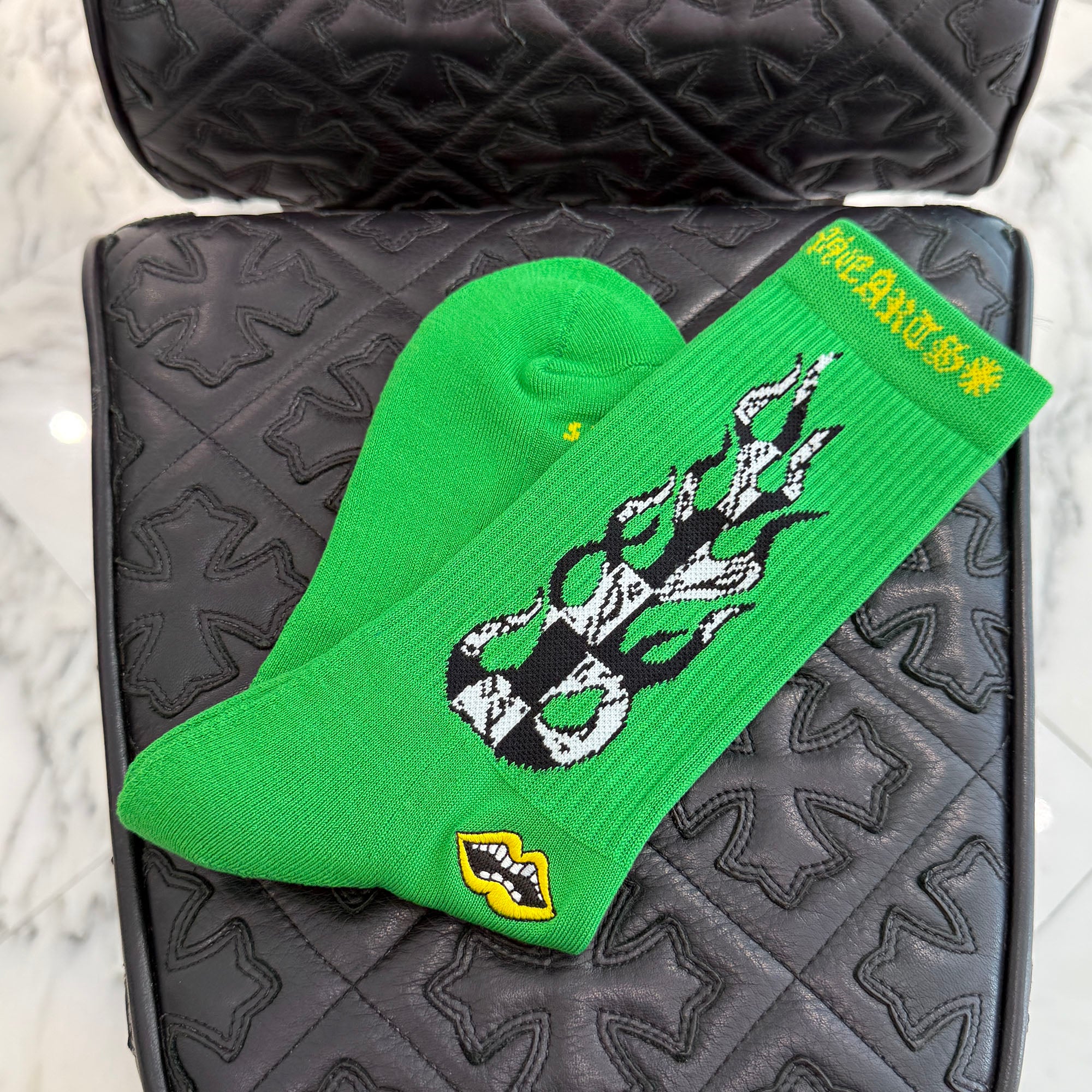 CHROME HEARTS × MATTY BOY Chomper Embroidery 99Eyes Socks x3 Size JP（25-27）クロムハーツ × マッティボーイ チョンパー刺繍 99アイズ ソックス 靴下 サイズ 日本サイズ（25-27)