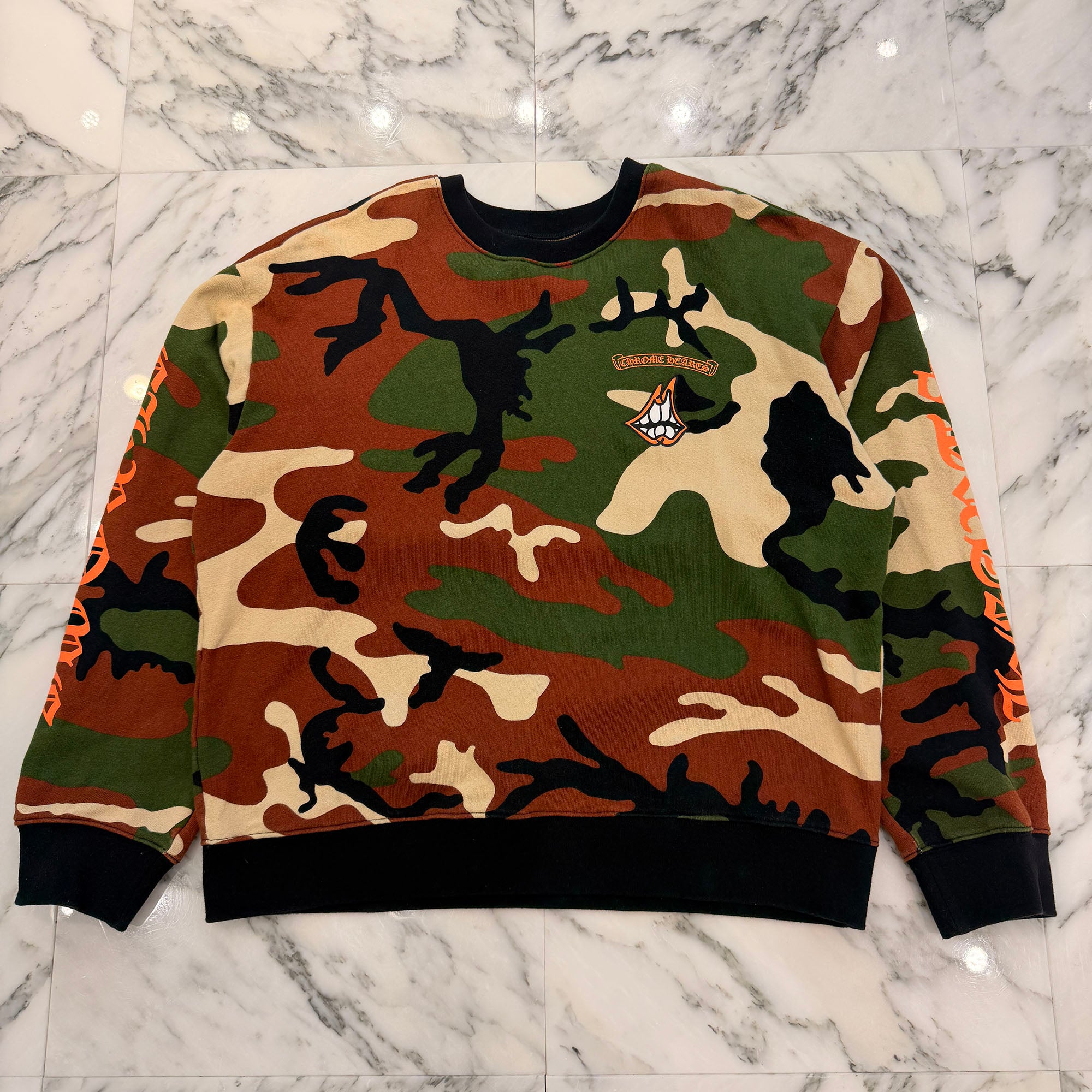 CHROME HEARTS × MATTY BOY 2022SS PPO CAUTION SWTSHRT Size XL クロムハーツ × マッティボーイ コーションスウェットシャツ サイズXL