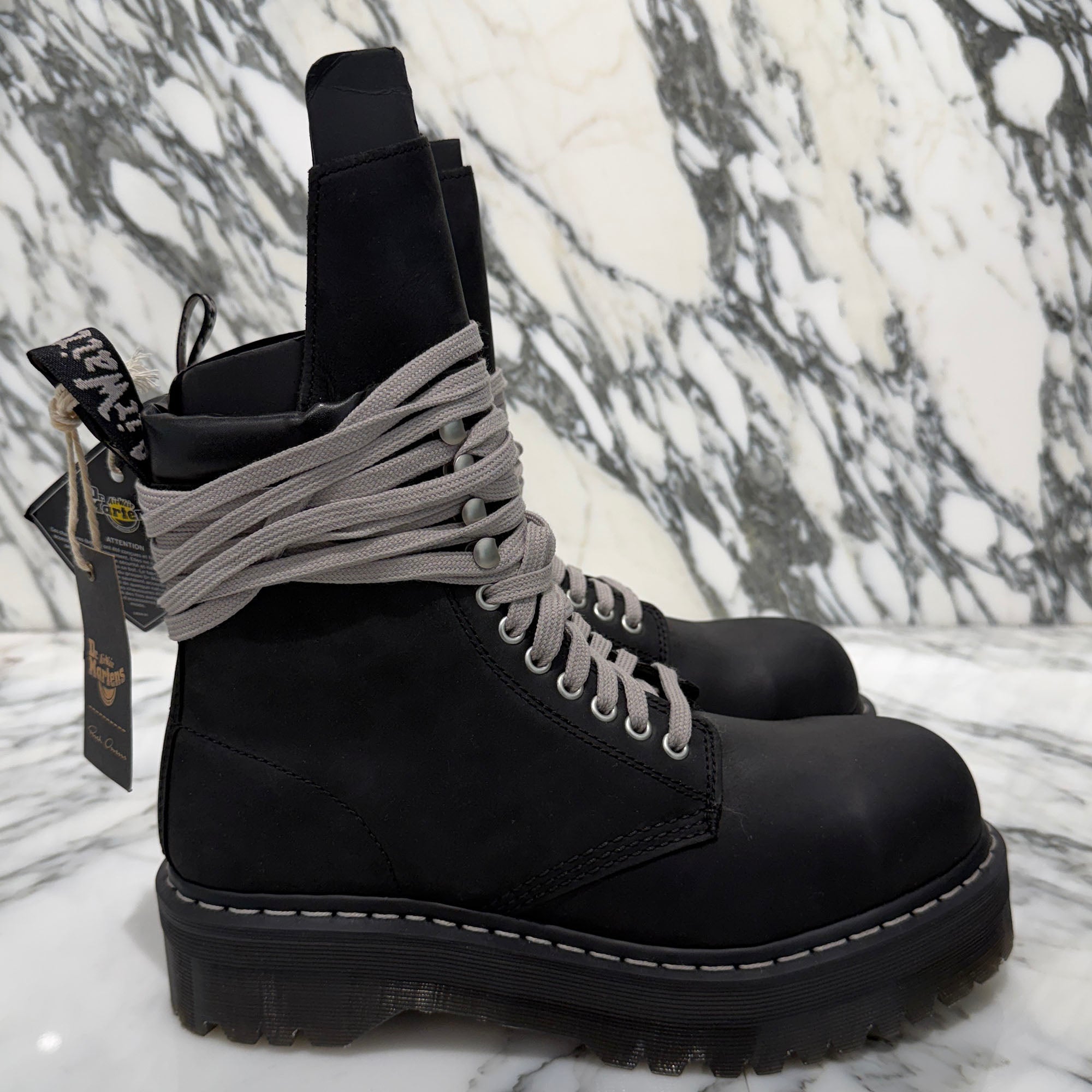 Rick Owens × Dr.Martens QUAD SOLE STEEL TOE Boot DW02E68139001 Size UK8 (27.0cm) リックオウエンス×ドクターマーチン クアッドソール トゥーブート サイズUK8 (27.0cm)