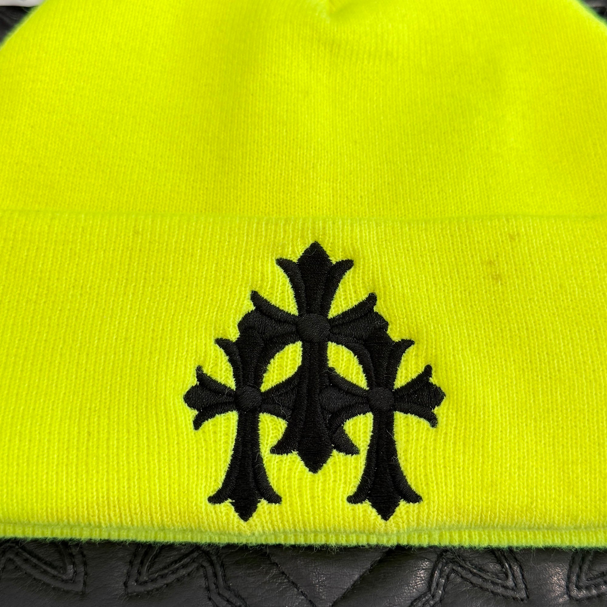 CHROME HEARTS Triple Cross Embroidery Beanie Size ONE SIZE（23cm）クロムハーツ トリプルクロス刺繍 ビーニー