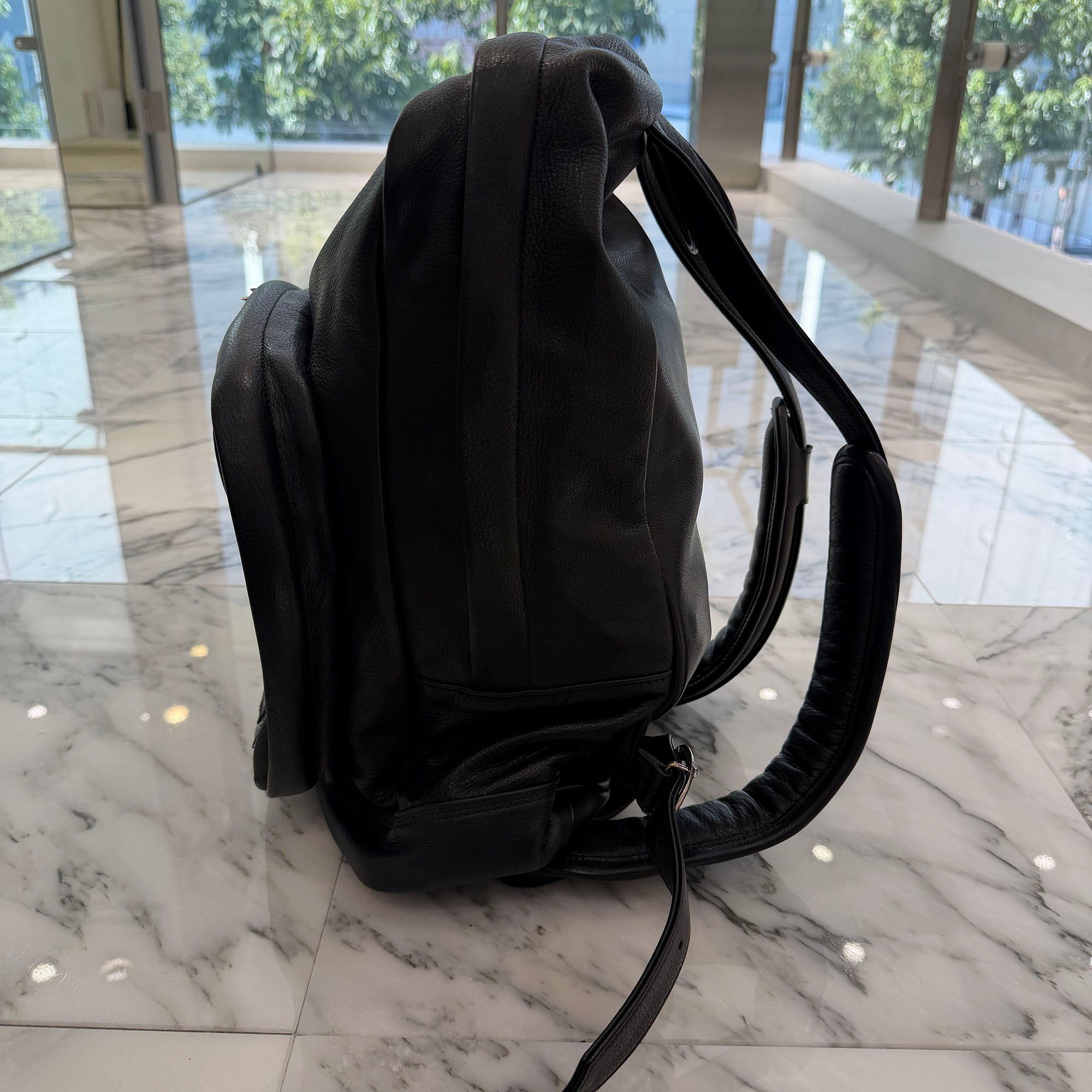 CHROME HEARTS Seventh Grade Cemetery Leather Cross Patch Large Back Pack クロムハーツ セブンスグレード セメタリー レザークロスパッチ ラージ バックパック