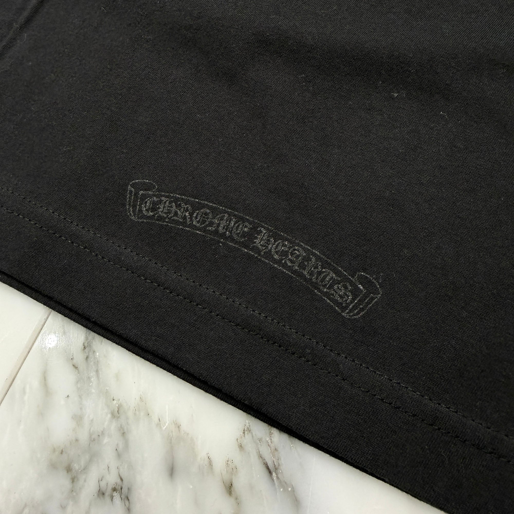 CHROME HEARTS Miami Limited Vertical Logo Cemetery Cross Long Sleeve Tee Size L クロムハーツ マイアミ限定 ヴァーティカルロゴ セメタリークロス Tシャツ サイズL
