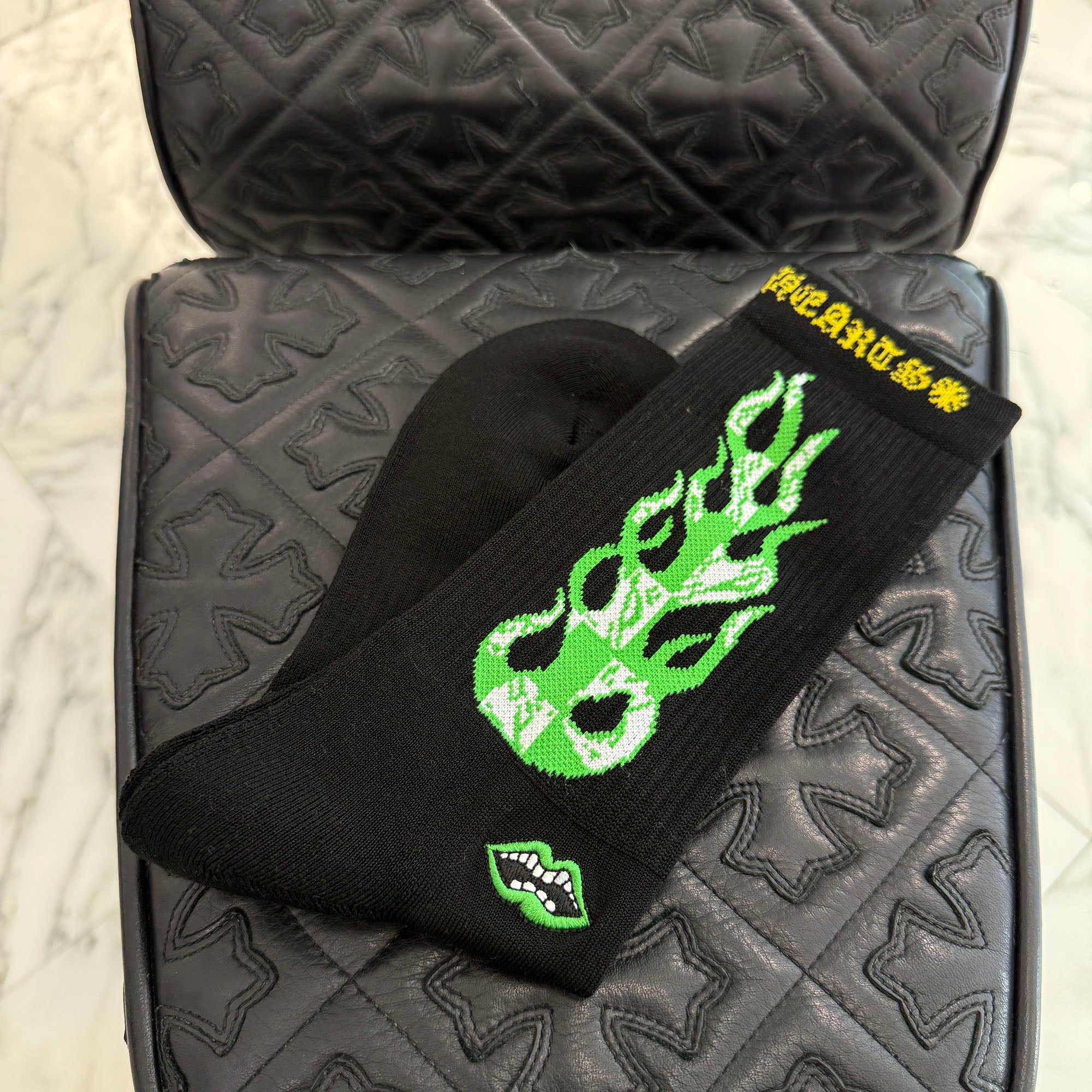 CHROME HEARTS × MATTY BOY Chomper Embroidery 99Eyes Socks x3 Size JP（25-27）クロムハーツ × マッティボーイ チョンパー刺繍 99アイズ ソックス 靴下 サイズ 日本サイズ（25-27)