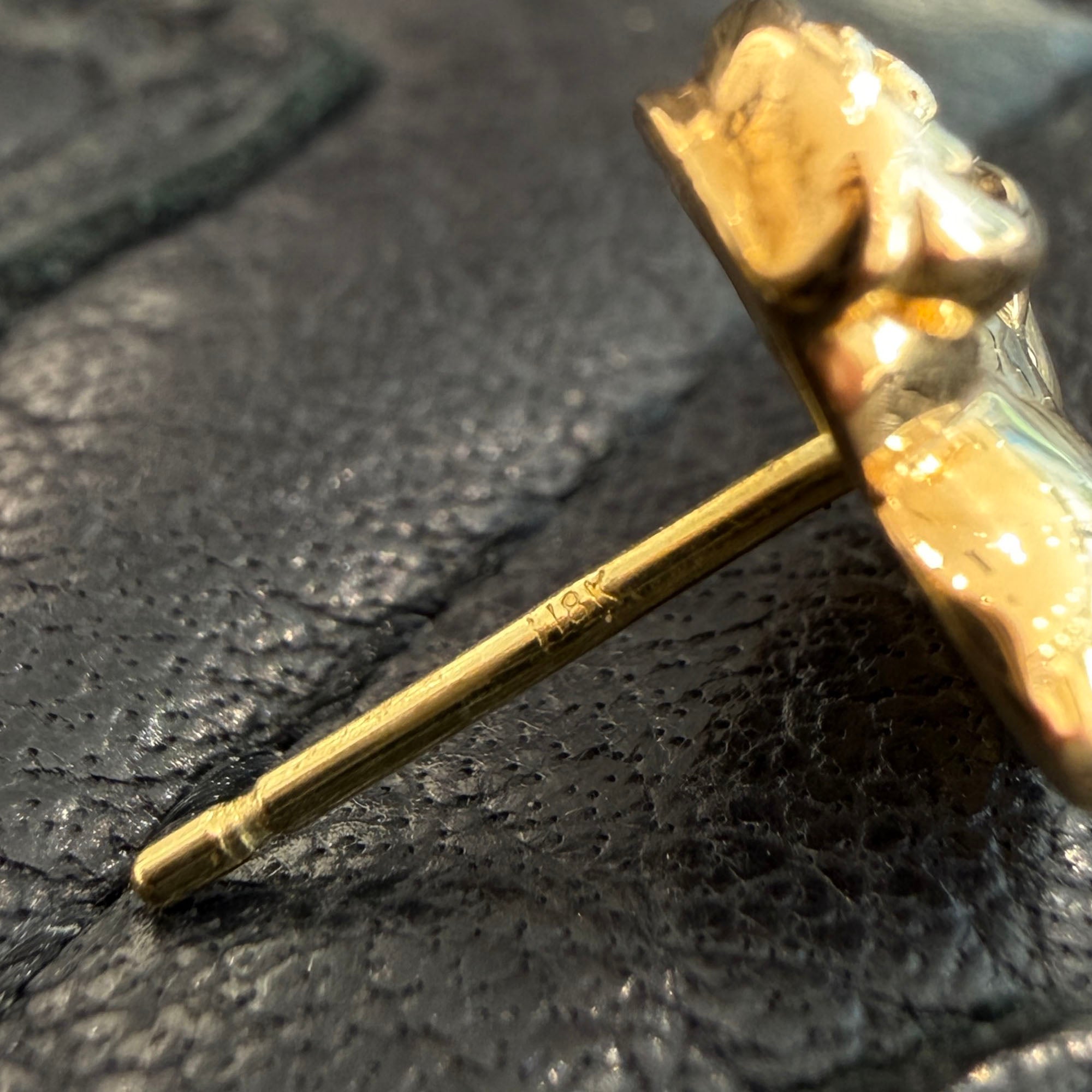 CHROME HEARTS 22K Viny Heart Stud Earrings クロムハーツ 22K ヴィニーハート スタッド イヤリング ピアス
