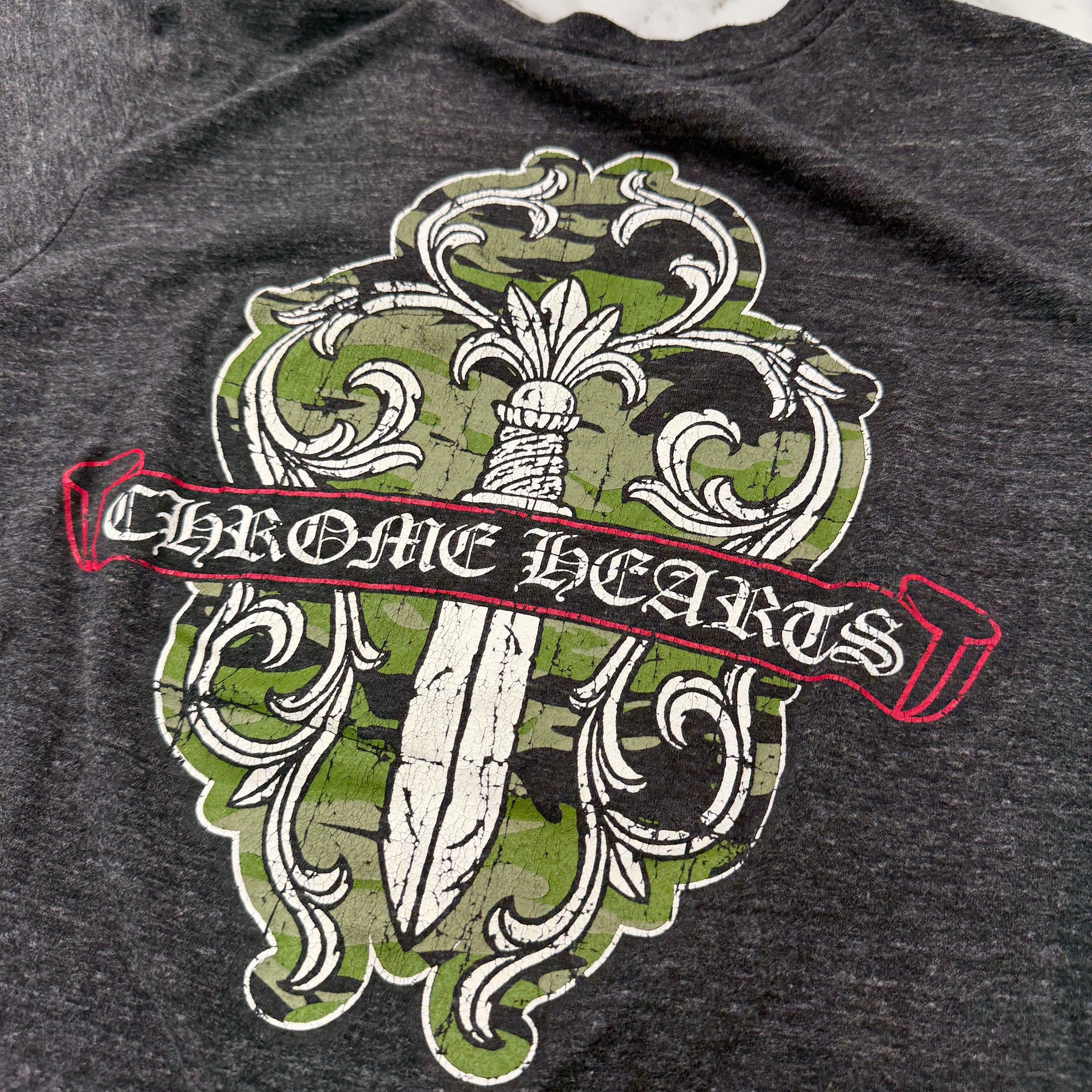 CHROME HEARTS Camouflage Vine Dagger Tee Size L クロムハーツ カモフラージュ ヴァインダガー Tシャツ サイズL