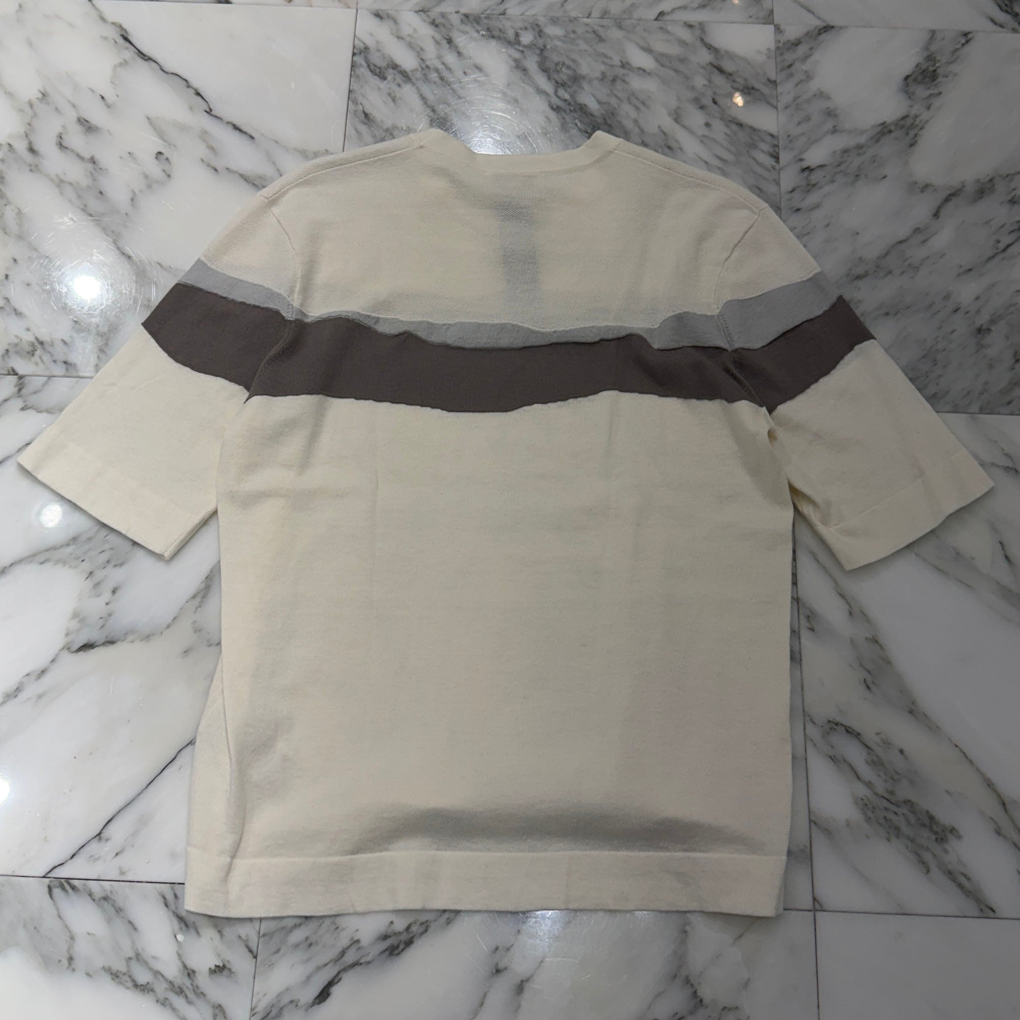 HERMES 2024SS Ondes Colorees Crew Neck Short Sleeve Knit Tee Size M エルメス オンド・コロレ クルーネック ショートスリーブ ニット Tシャツ サイズM