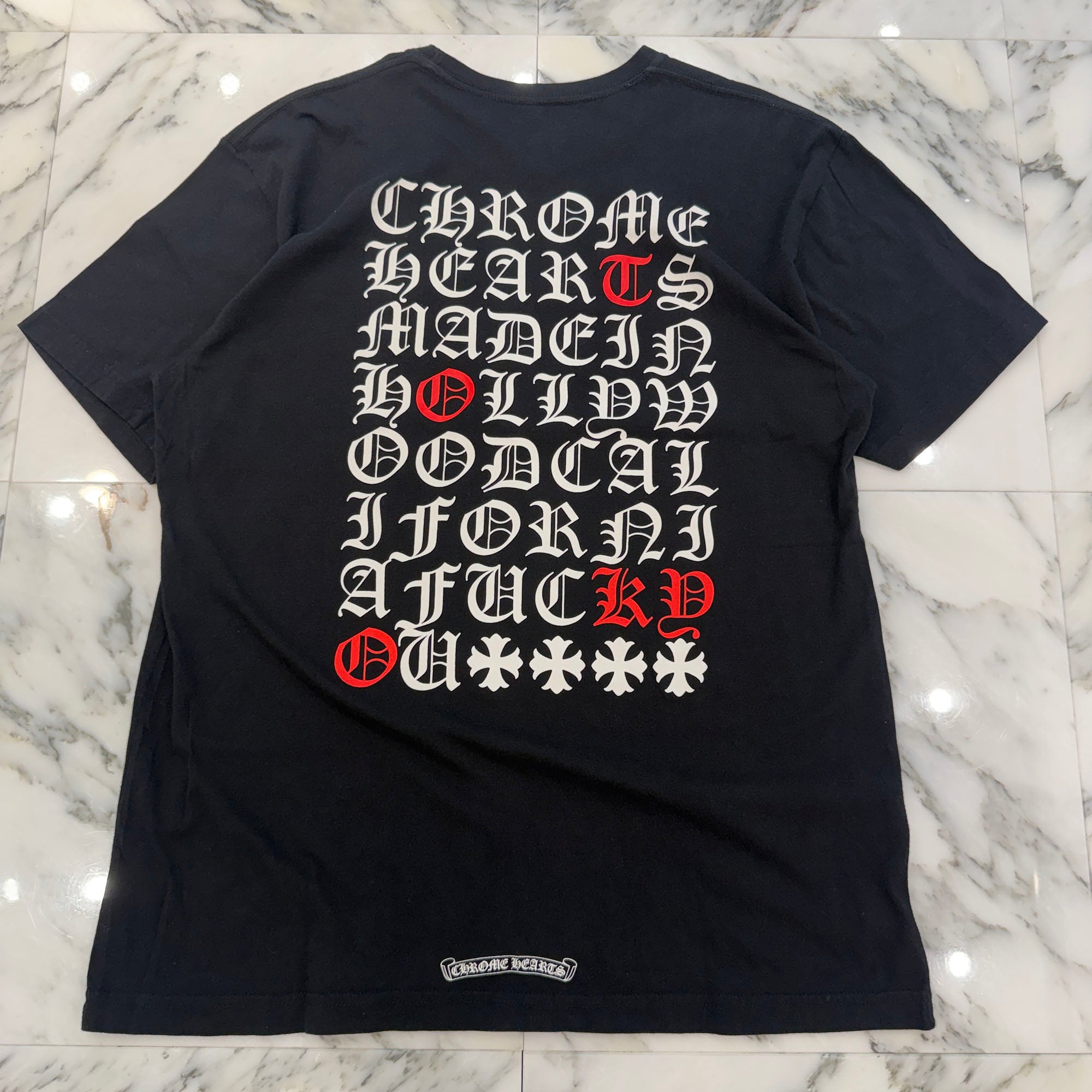 CHROME HEARTS Made In Hollywood Vertical Logo Tee Size XL クロムハーツ メイドインハリウッド ヴァーティカルロゴ Tシャツ サイズXL