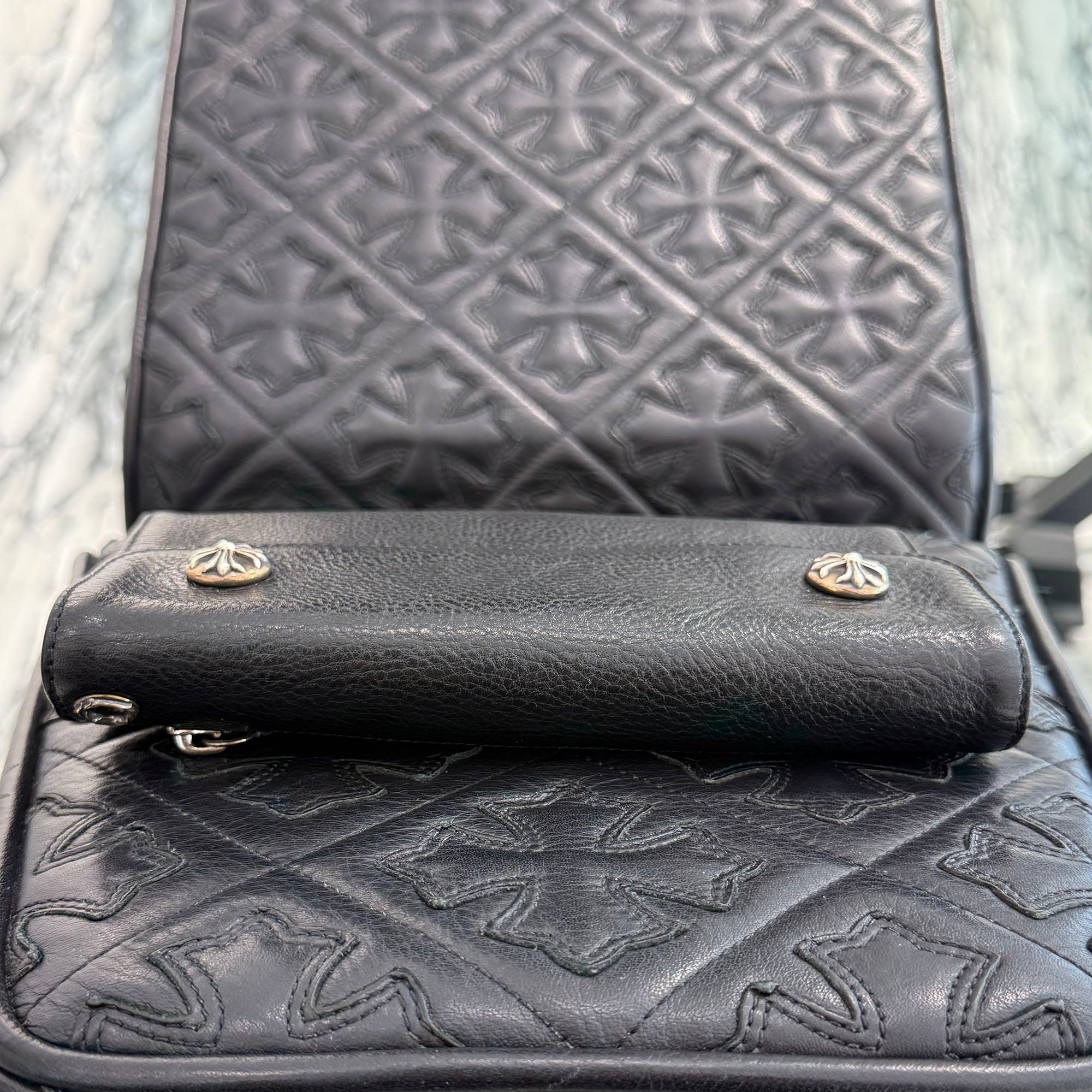 CHROME HEARTS Wave Cross Ball Wallet クロムハーツ ウェーブクロスボール ウォレット