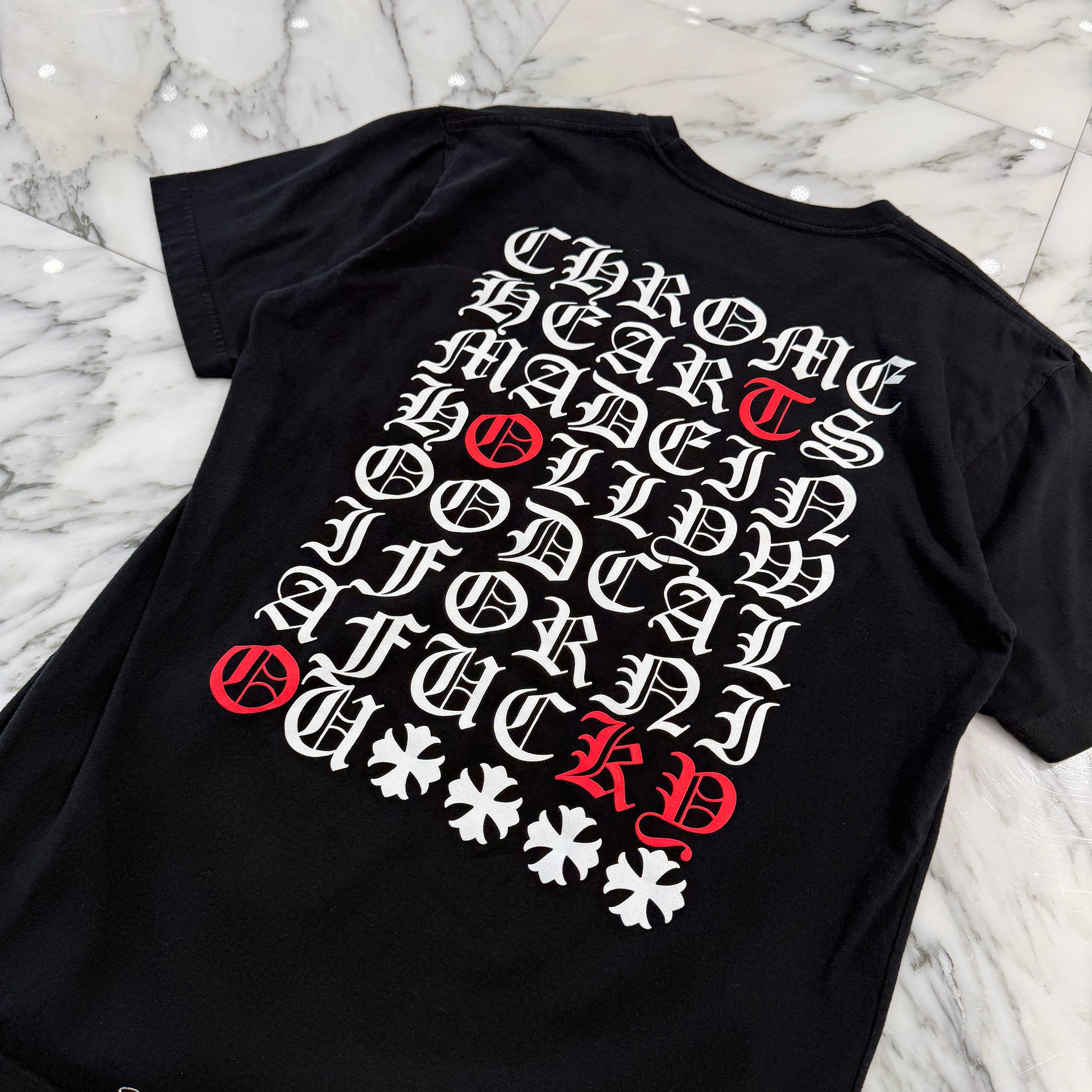 CHROME HEARTS Made In Hollywood Vertical Logo Tee Size L クロムハーツ メイドインハリウッド ヴァーティカルロゴ Tシャツ サイズL