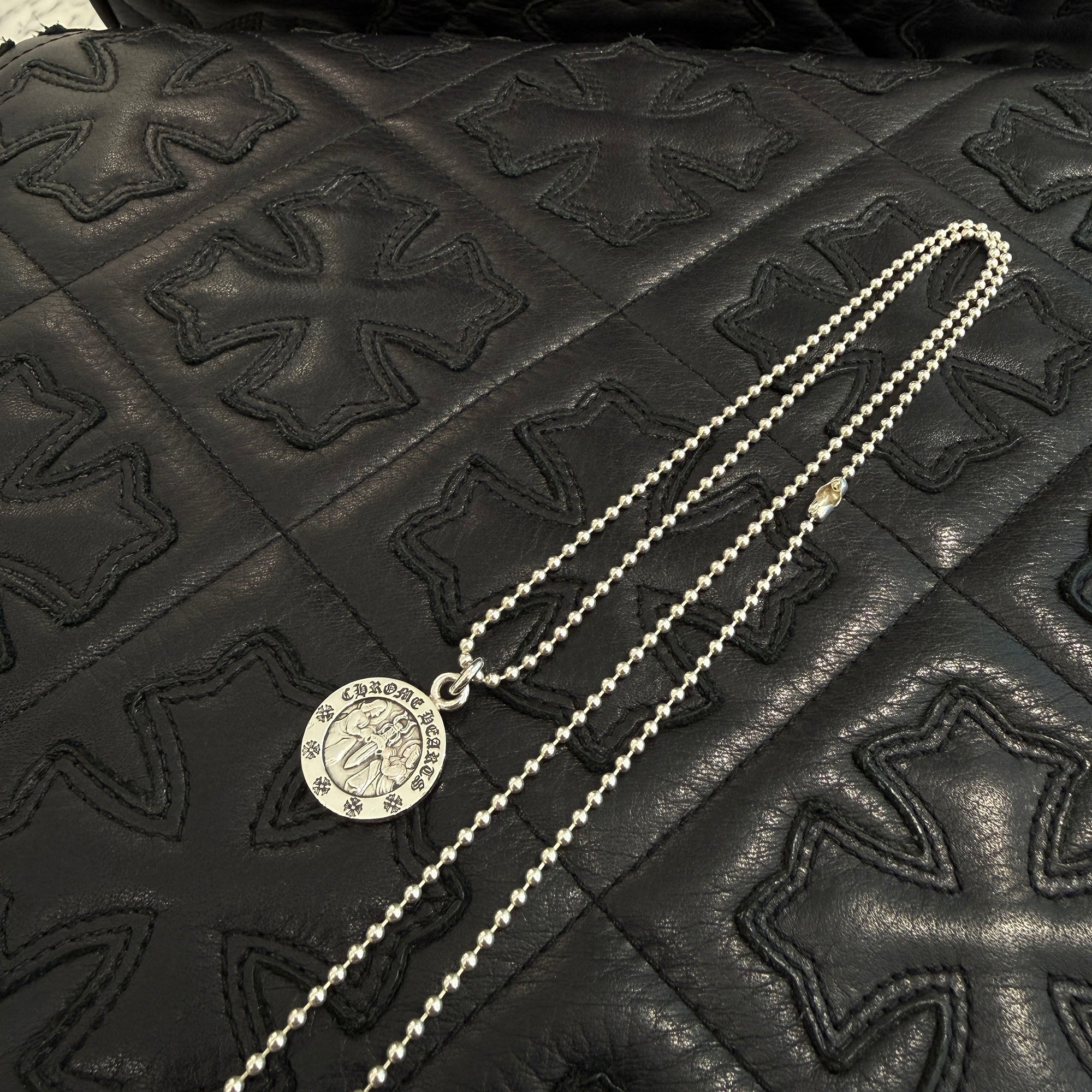 CHROME HEARTS Angel Medal Charm V2 Neckless Size 30inch クロムハーツ エンジェルメダルチャーム V2 ネックレス サイズ30インチ