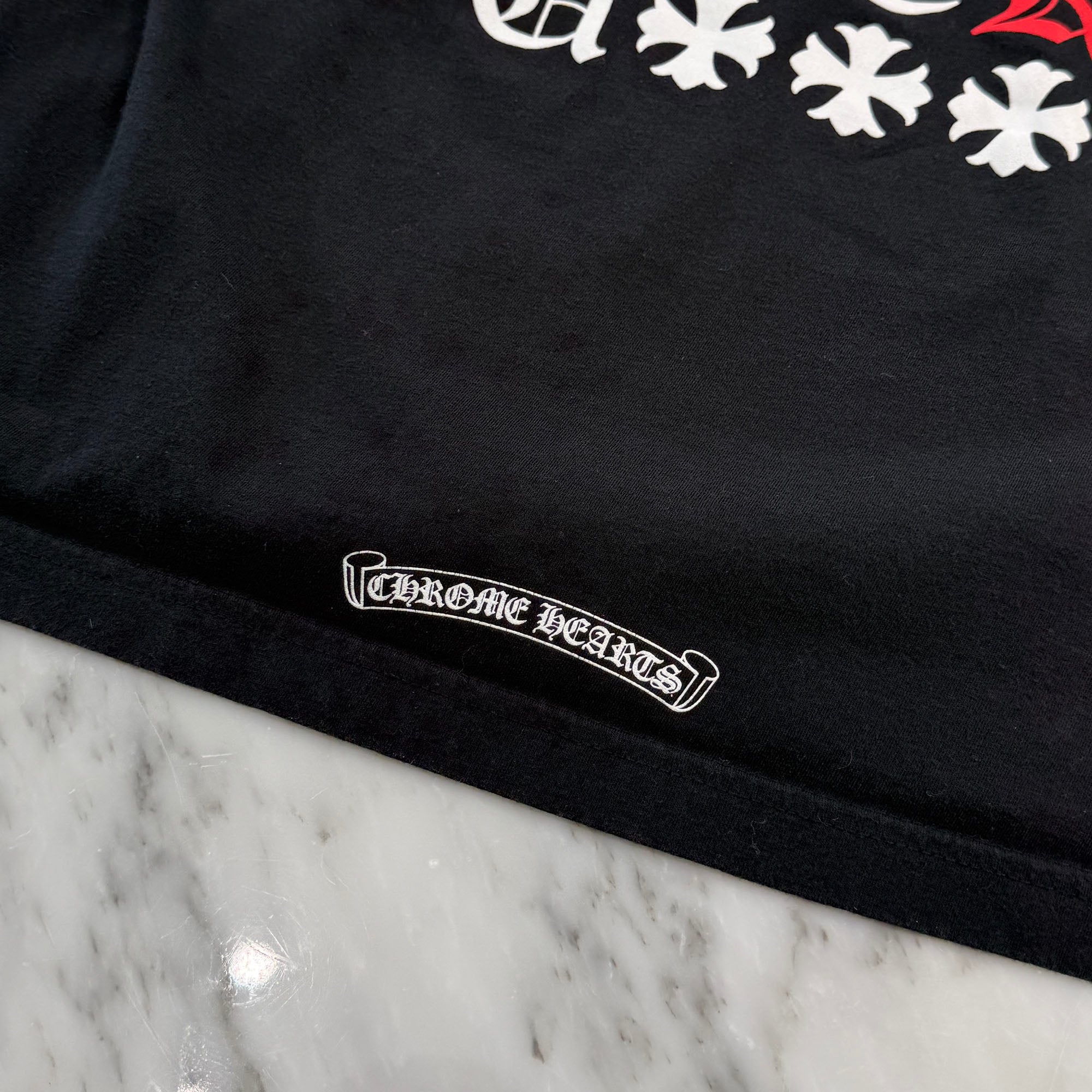 CHROME HEARTS Made In Hollywood Vertical Logo Tee Size L クロムハーツ メイドインハリウッド ヴァーティカルロゴ Tシャツ サイズL