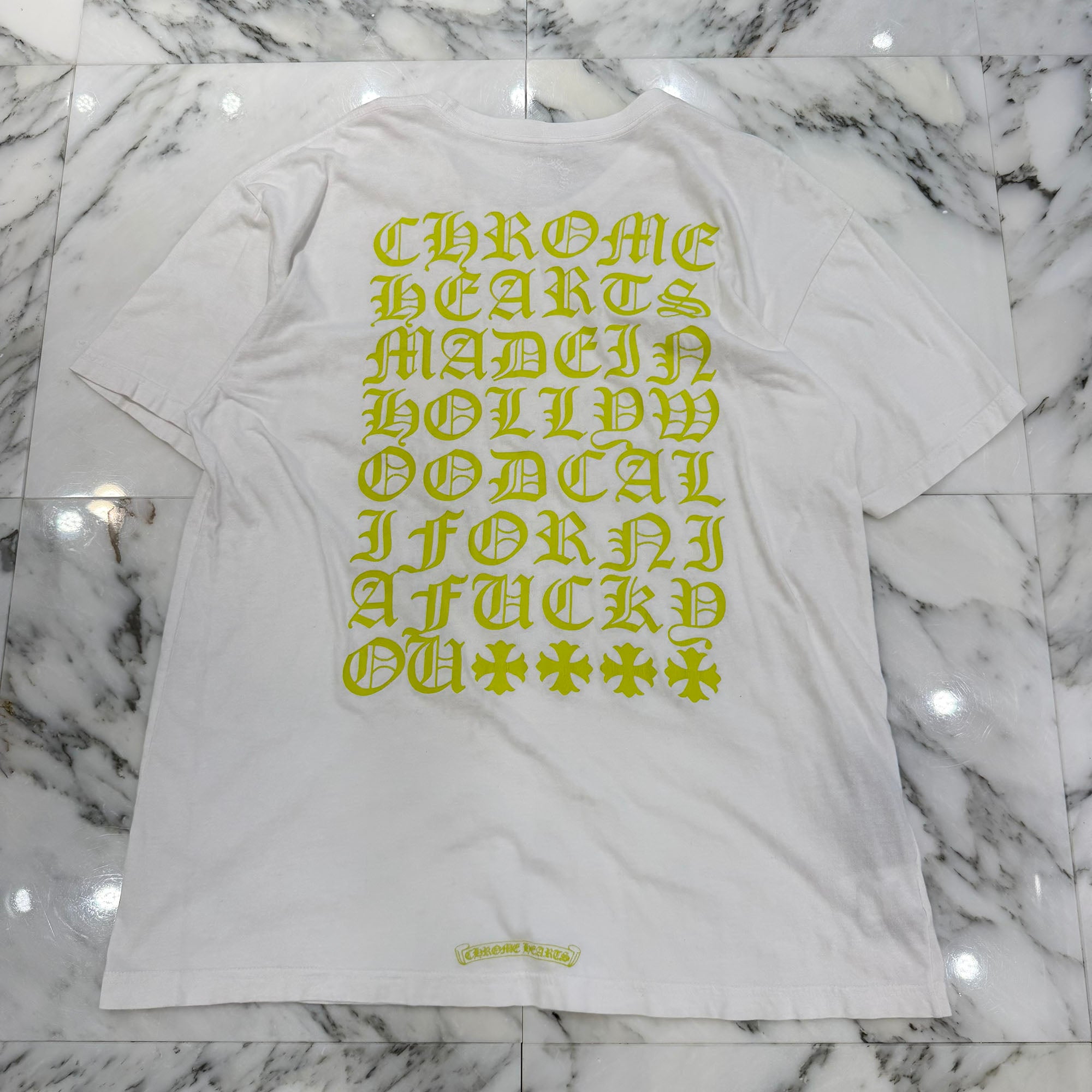 CHROME HEARTS Made In Hollywood Vertical Logo Tee Size XL クロムハーツ メイドインハリウッド ヴァーティカルロゴ Tシャツ サイズXL