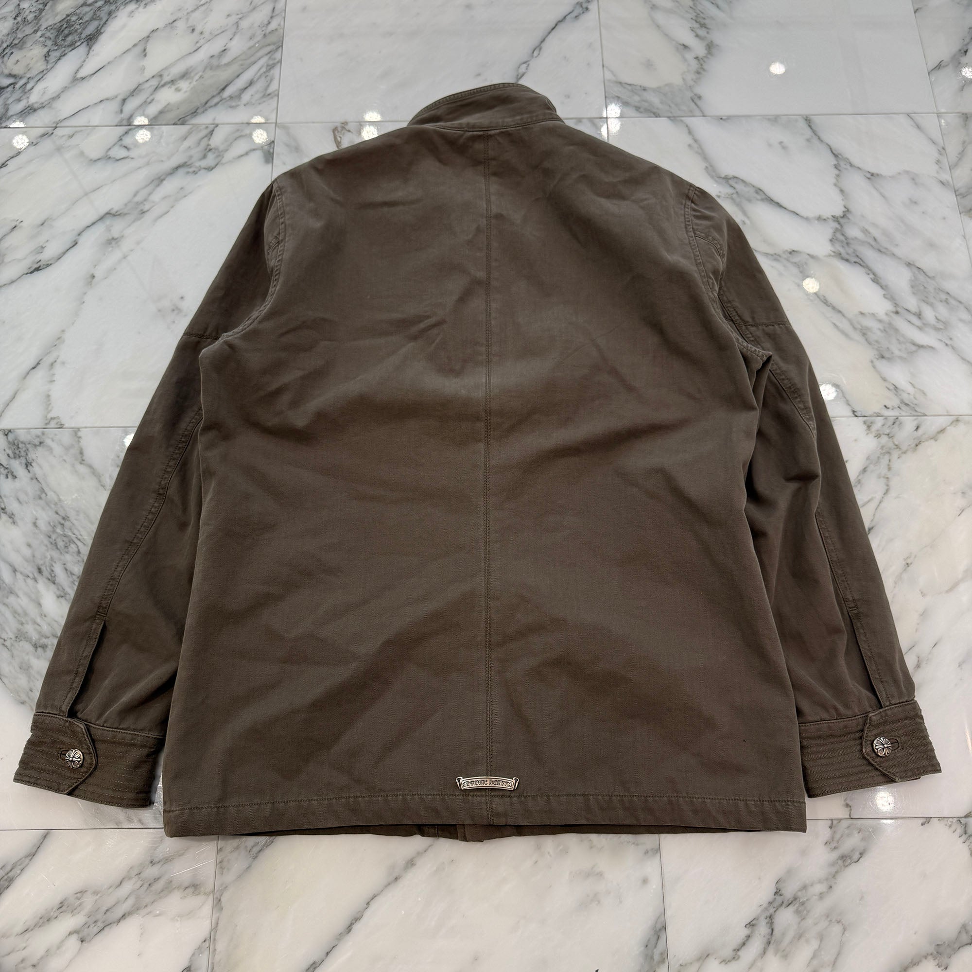 CHROME HEARTS CHERRY BOMB Cross Ball Military Jacket Size L クロムハーツ チェリーボム クロスボール ミリタリージャケット サイズL