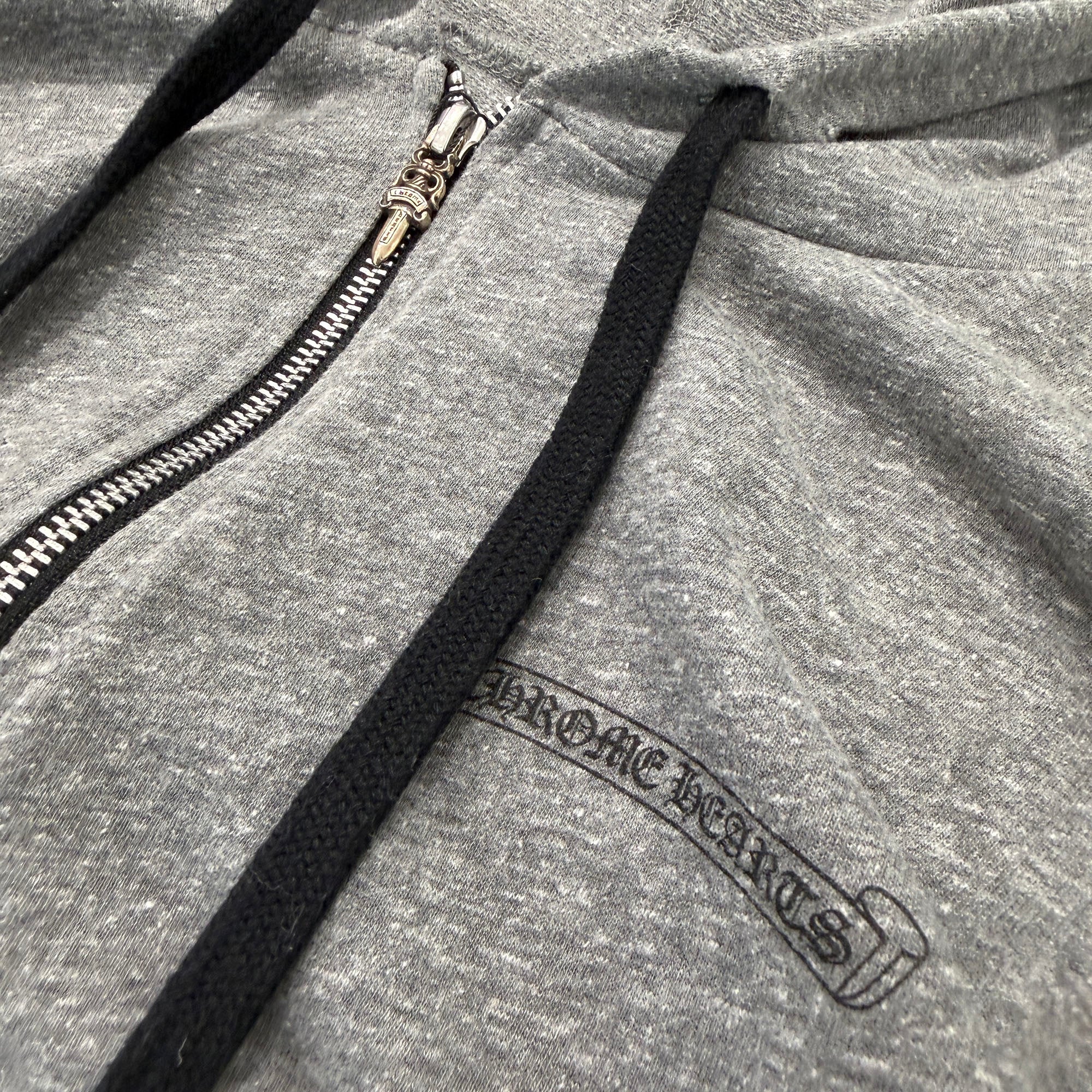 CHROME HEARTS Back Flare Knee Zip Up Hoodie Size M クロムハーツ バック フレアニー ジップアップ フーディ サイズM