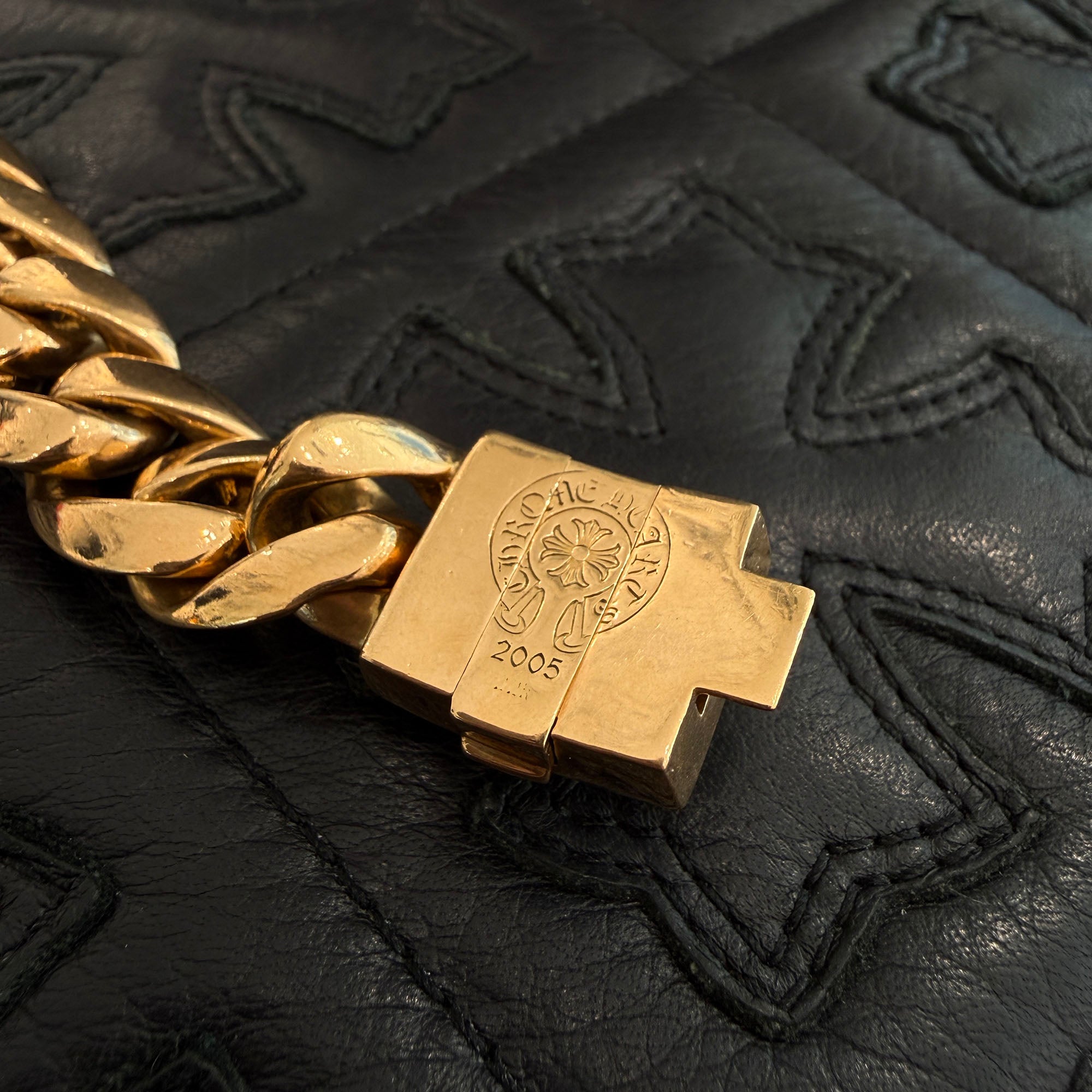 CHROME HEARTS 22K Classic Chain BOX ID Bracelet Pave Diamond 13 LINK クロムハーツ 22K クラッシックチェーン ボックスID ブレスレット パヴェダイヤモンド 13リンク