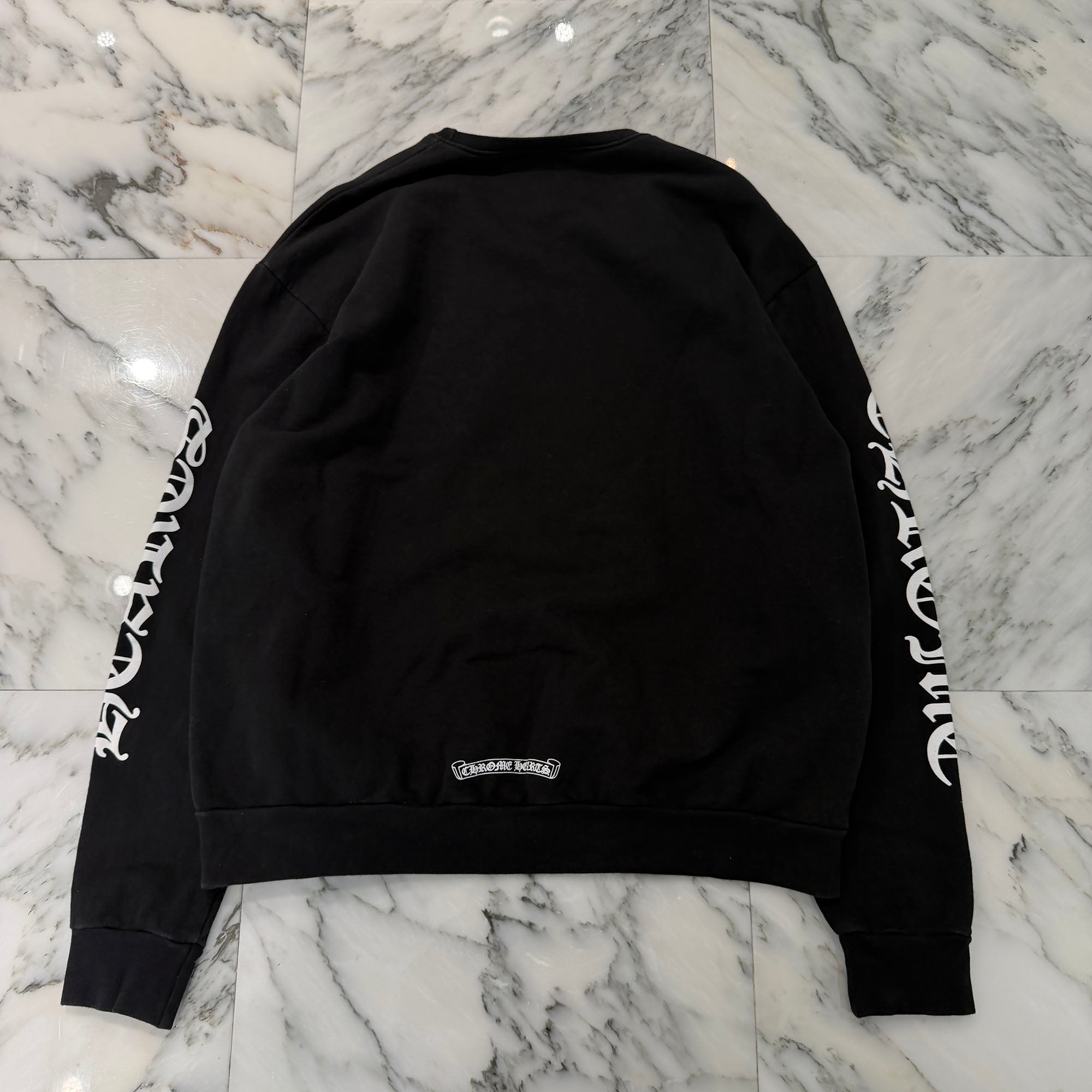 CHROME HEARTS Neck Logo Crewneck Sweatshirt Size M クロムハーツ ネックロゴクルーネックスウェットシャツ サイズM