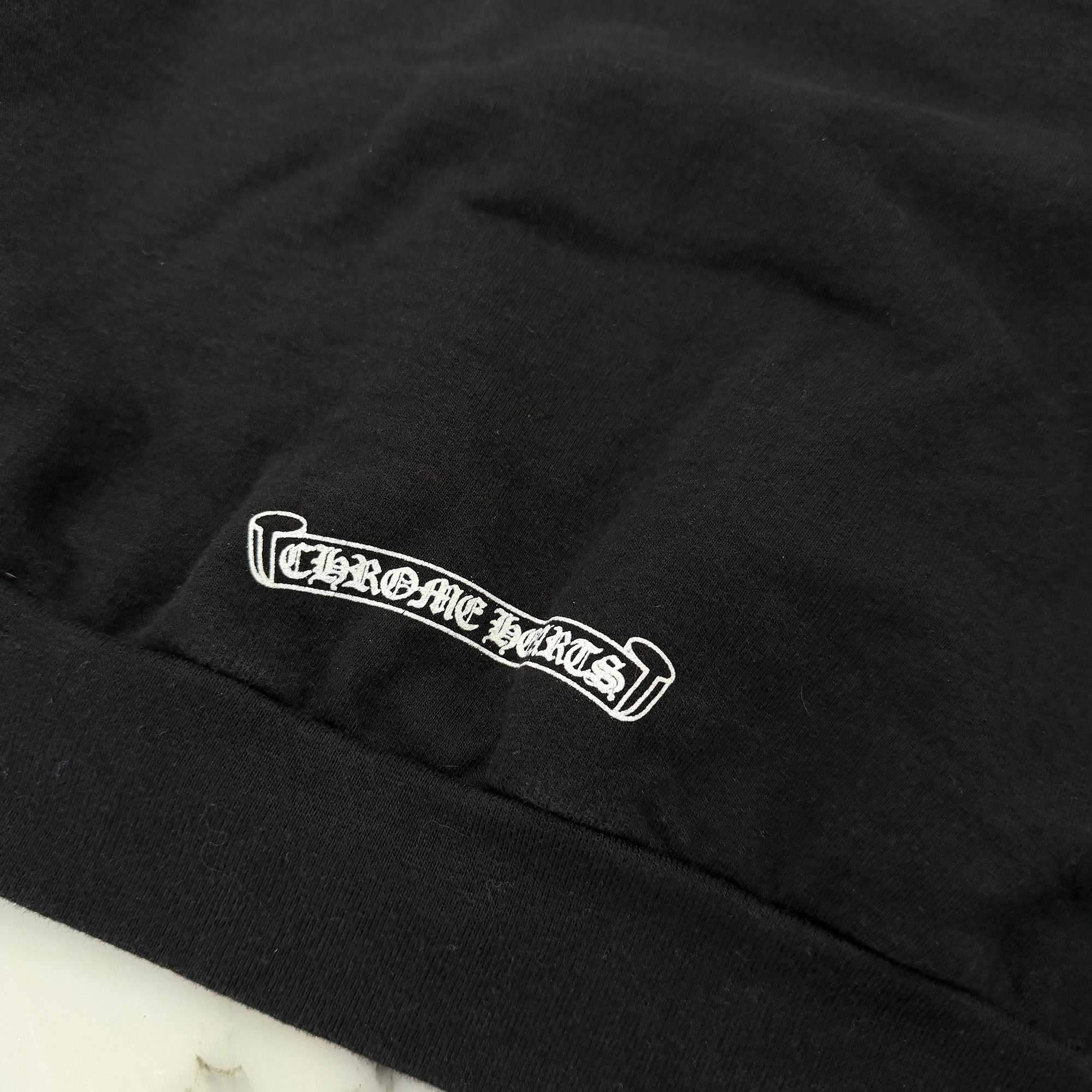 CHROME HEARTS Neck Logo Crewneck Sweatshirt Size M クロムハーツ ネックロゴクルーネックスウェットシャツ サイズM