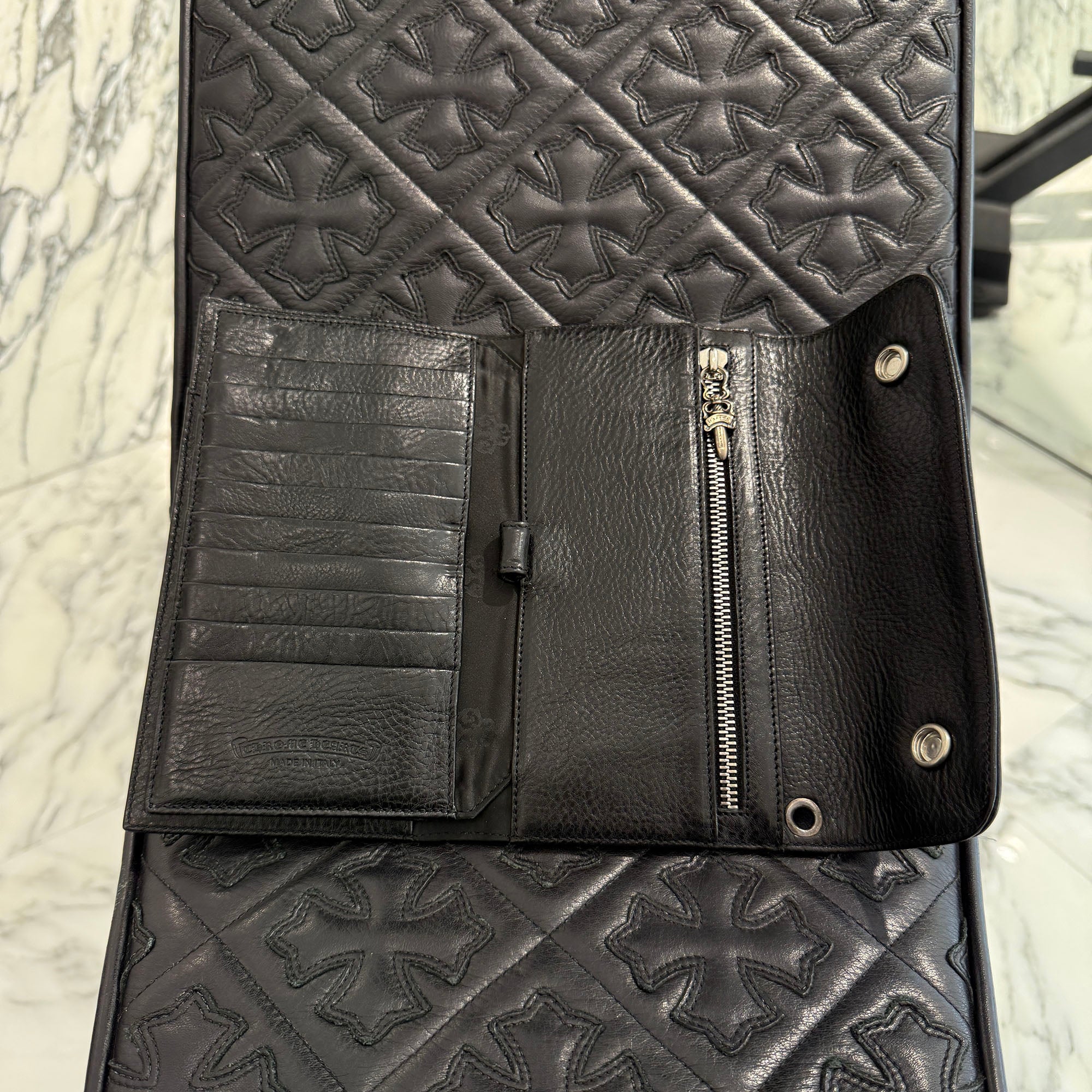 CHROME HEARTS Wave Cross Ball Wallet クロムハーツ ウェーブクロスボール ウォレット