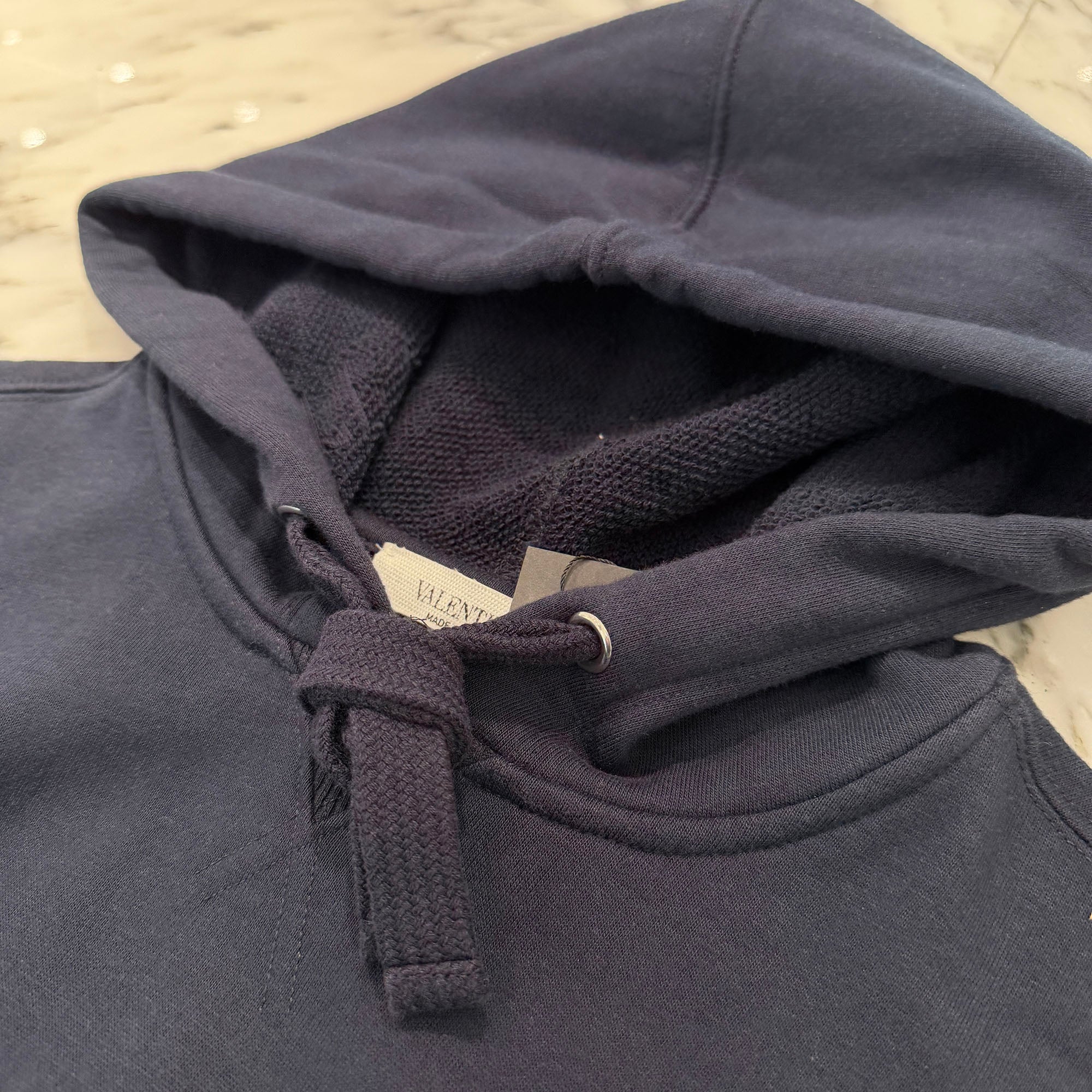 VALENTINO 2019SS Rockstud Untitled Pullover Hoodie RV3MF06M3TV Size S ヴァレンティノ ロックスタッズ アンタイトルド プルオーバーパーカー サイズS