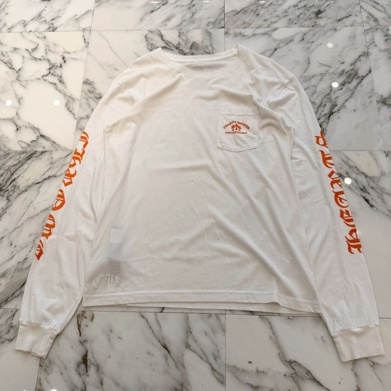 CHROME HEARTS King Taco 3 Cemetery Cross Print Long Sleeve Tee Size L クロムハーツ キングタコ 3 セメタリークロス プリント ロングスリーブ Tシャツ サイズL