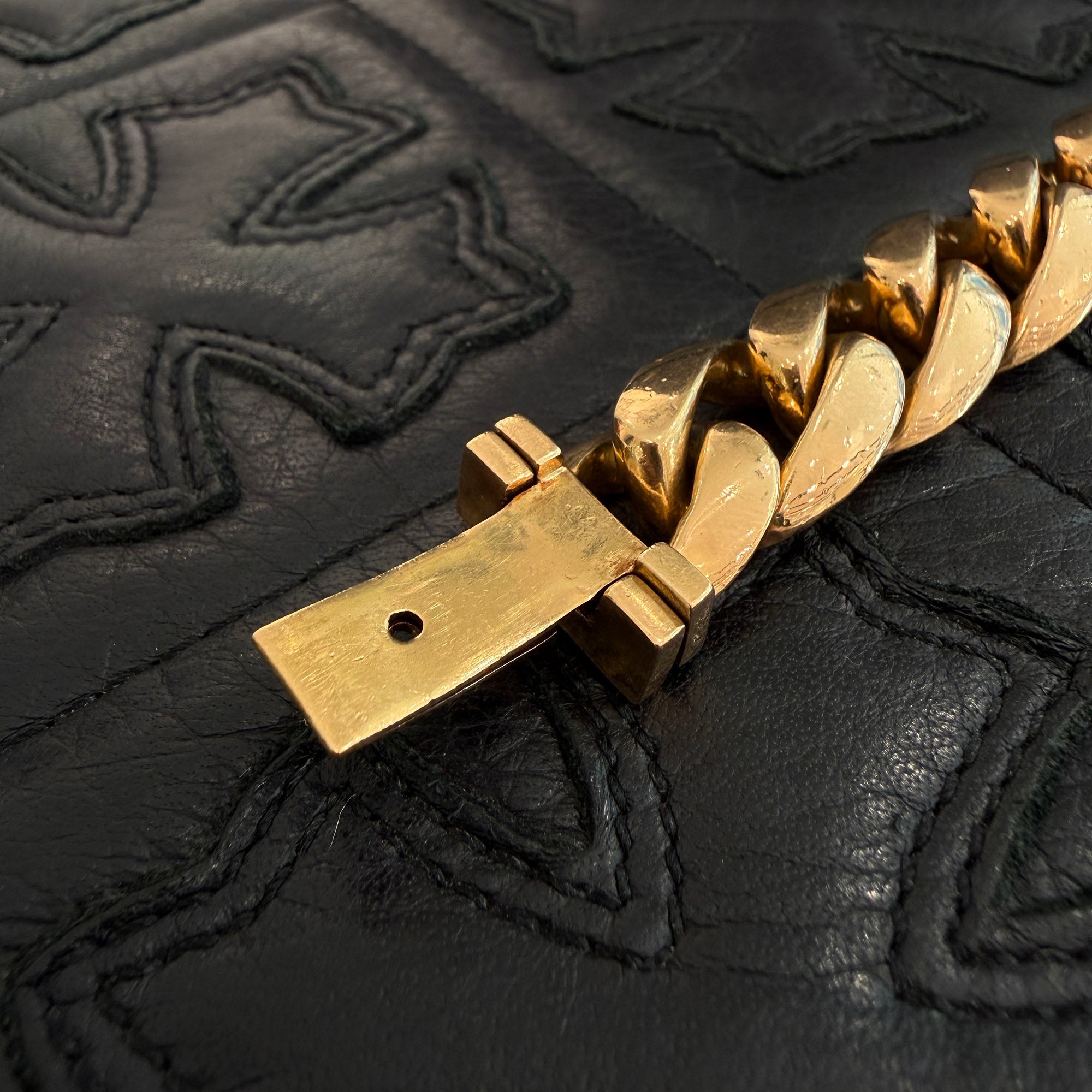 CHROME HEARTS 22K Classic Chain BOX ID Bracelet Pave Diamond 13 LINK クロムハーツ 22K クラッシックチェーン ボックスID ブレスレット パヴェダイヤモンド 13リンク