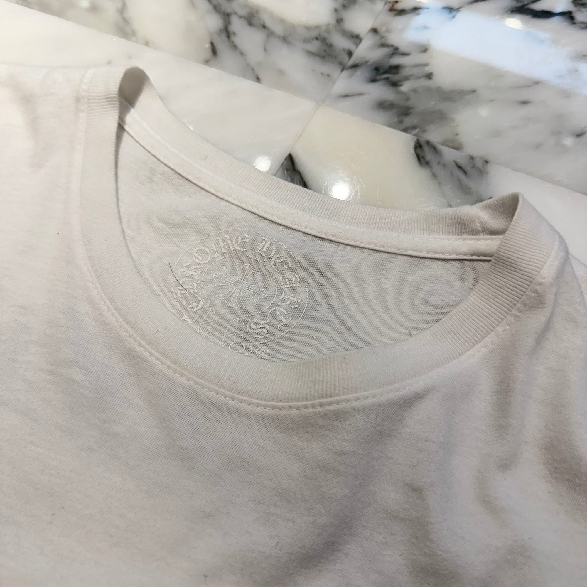 CHROME HEARTS Back Scroll Logo Tee Size M クロムハーツ バックスクロールロゴ プリントTシャツ サイズＭ