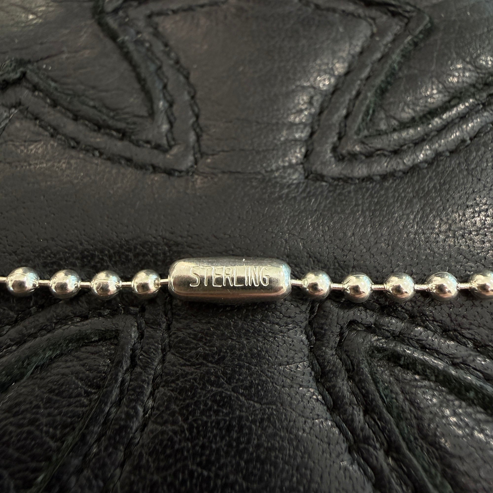 CHROME HEARTS BS Fleur Dock Tag Large Pendant Necklace Size 30 Inch クロムハーツ BSフレア ドッグタグ ラージ ペンダント ネックレス サイズ30インチ
