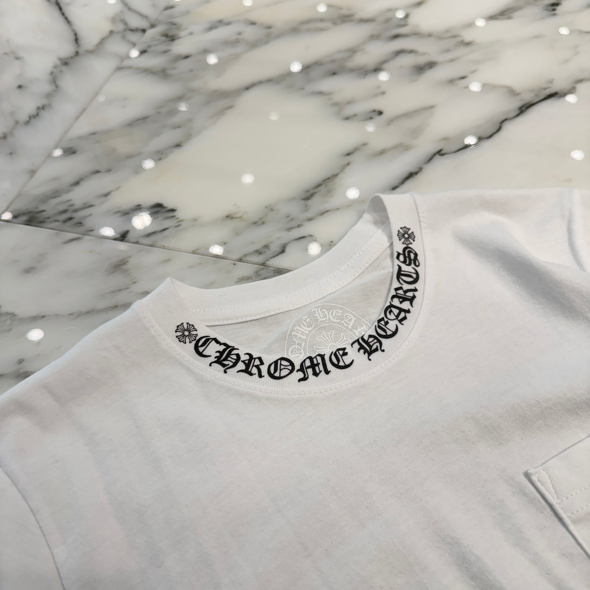 CHROME HEARTS Neck Logo Tee Size XS クロムハーツ ネックロゴTシャツ サイズXS