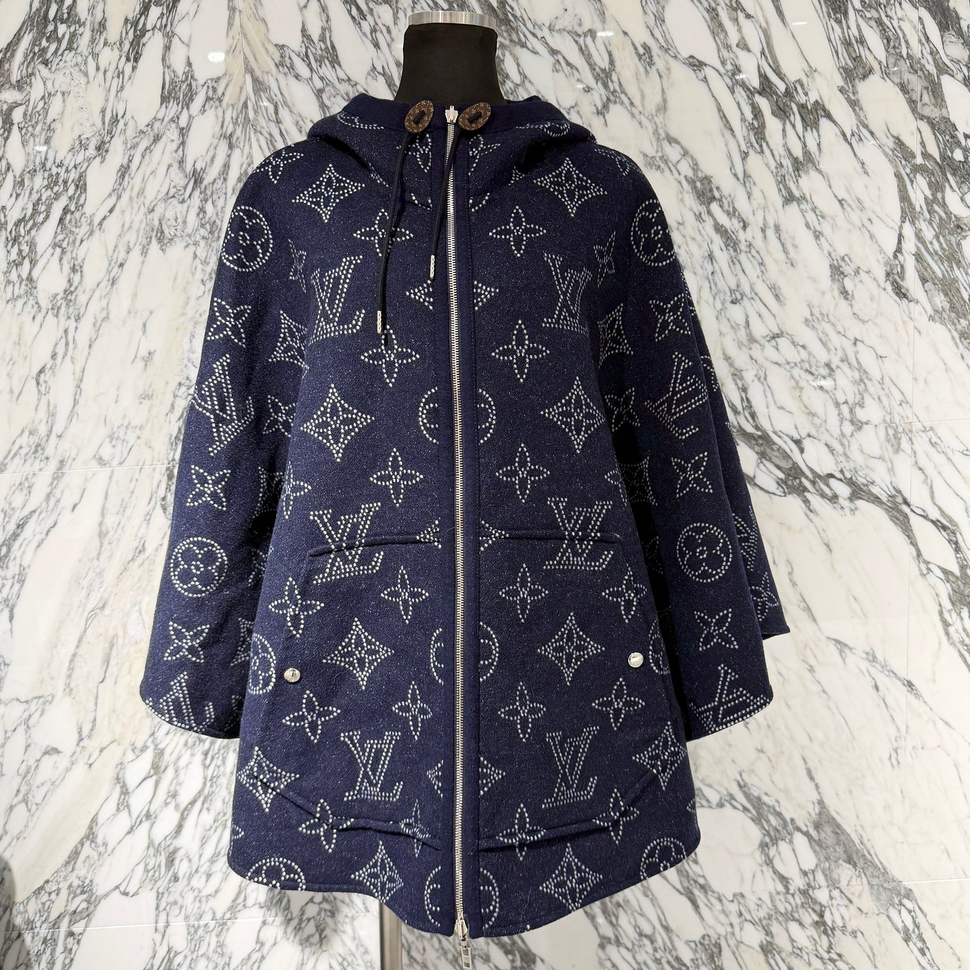 LOUIS VUITTON 2022SS Mahina Reversible Poncho FMCO18 Size TU ルイ