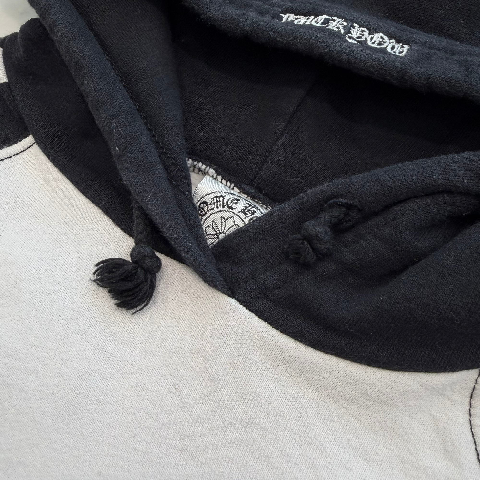 CHROME HEARTS Back T Bar Logo Embroidery Raglan Pullover Hoodie Size M クロムハーツ バック T バー ロゴ刺繍 ラグラン プルオーバーフーディー サイズM