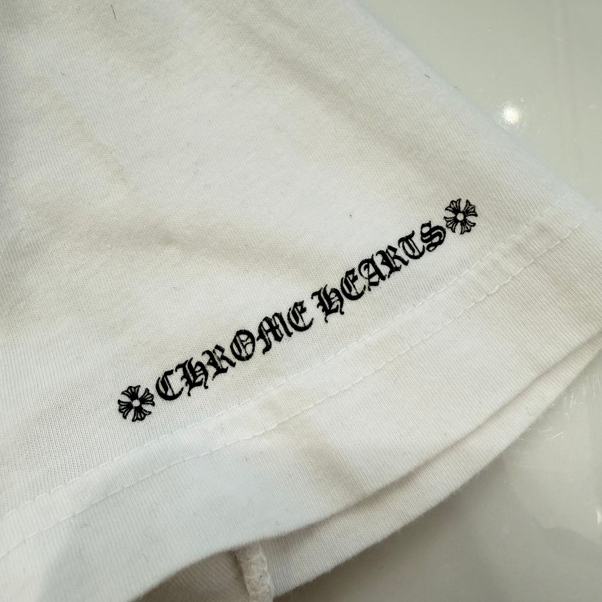 CHROME HEARTS Back Scroll Logo Tee Size M クロムハーツ バックスクロールロゴ プリントTシャツ サイズＭ