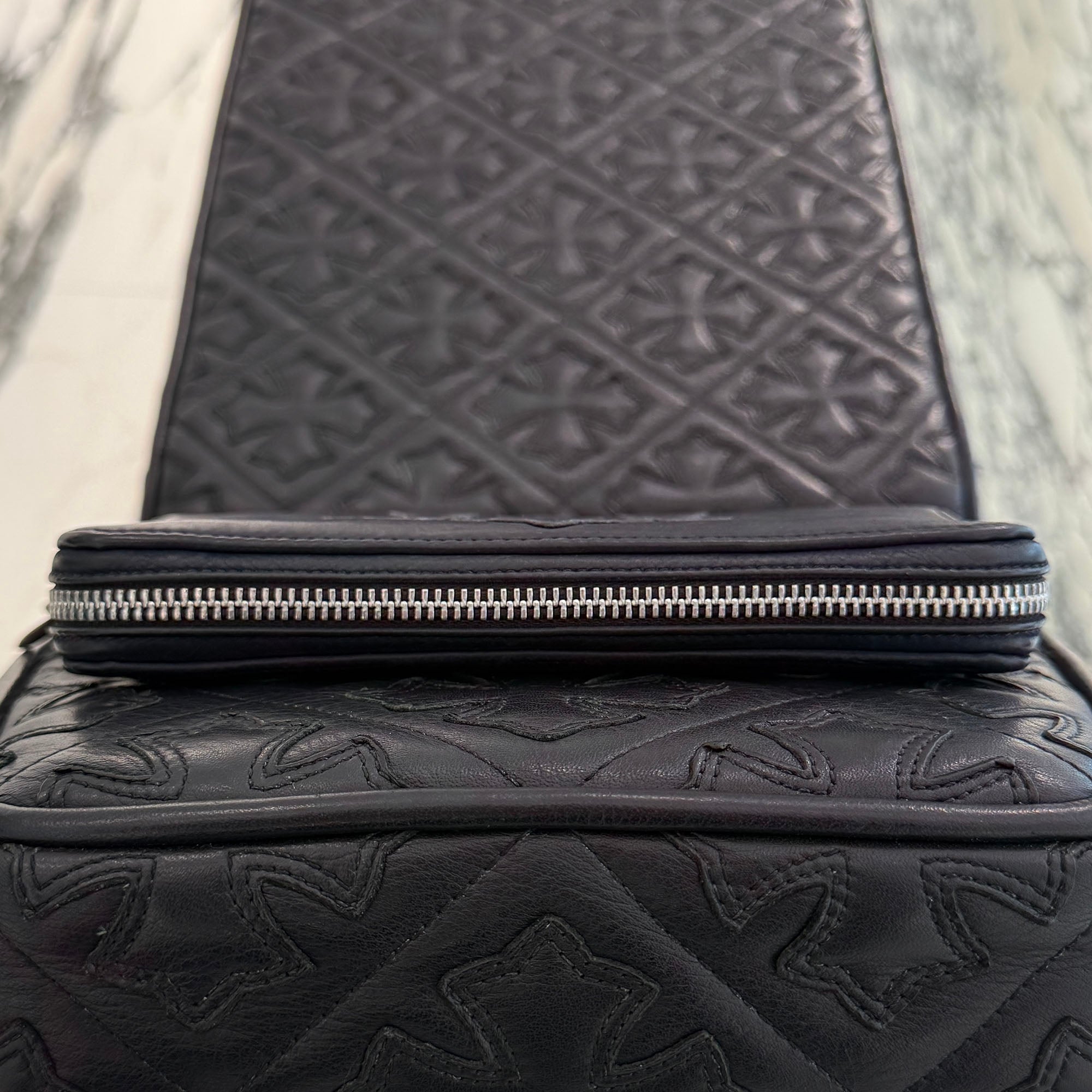 CHROME HEARTS 3 Cemetery Cross Leather Patch REC F ZIP #2 Wallet クロムハーツ 3セメタリークロス レザーパッチ レック F ジップ #2 ウォレット