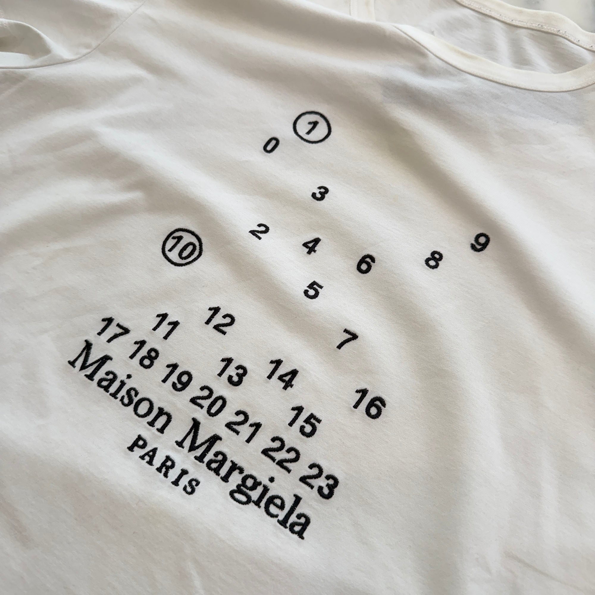 Maison Margiela 2023SS Numbering Logo Tee S50GC0684 S22816 Size L メゾンマルジェラ ナンバリング ロゴ Tシャツ サイズL