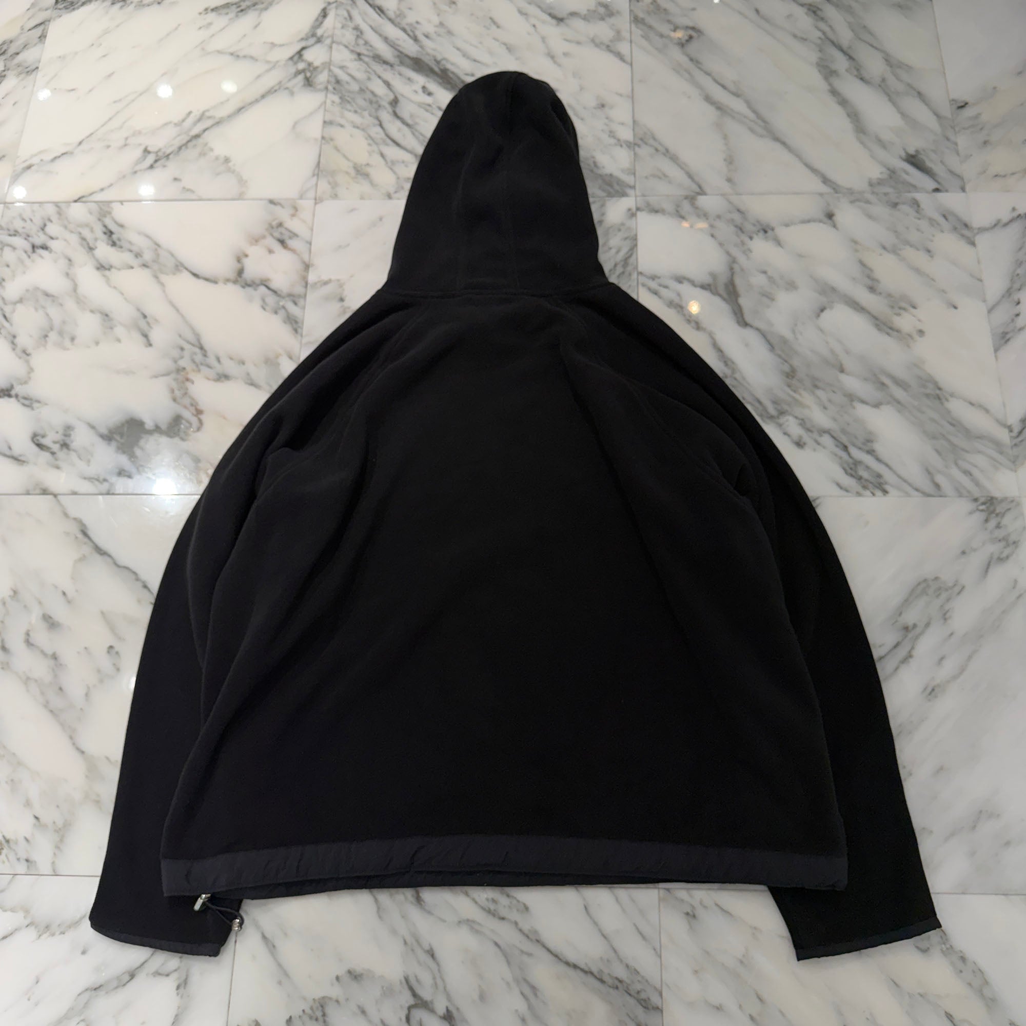 CHROME HEARTS YNOT CH Plus Leather Patch Fleece Hoodie Size XL クロムハーツ ワイノット CHプラス レザー クロス パッチ フリース フーディ サイズXL