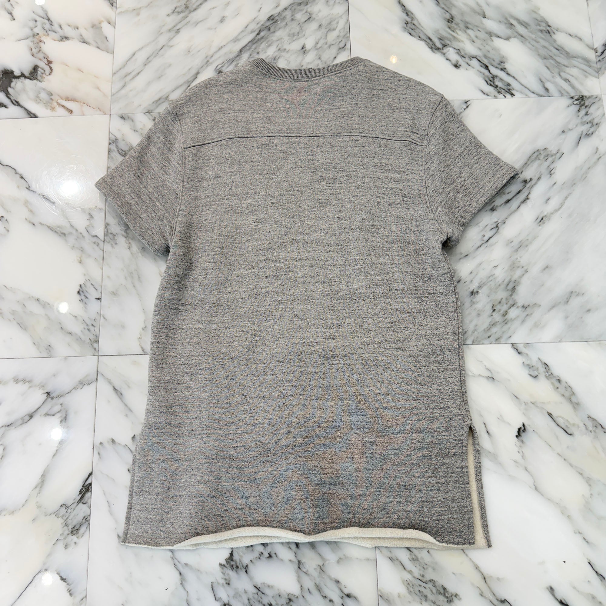 CHROME HEARTS Y NOT Cemetery Cross Leather Patch Pocket Sweat Tee Size S クロムハーツ ワイノット セメタリークロス レザーパッチ ポケット スウェット Tシャツ サイズS