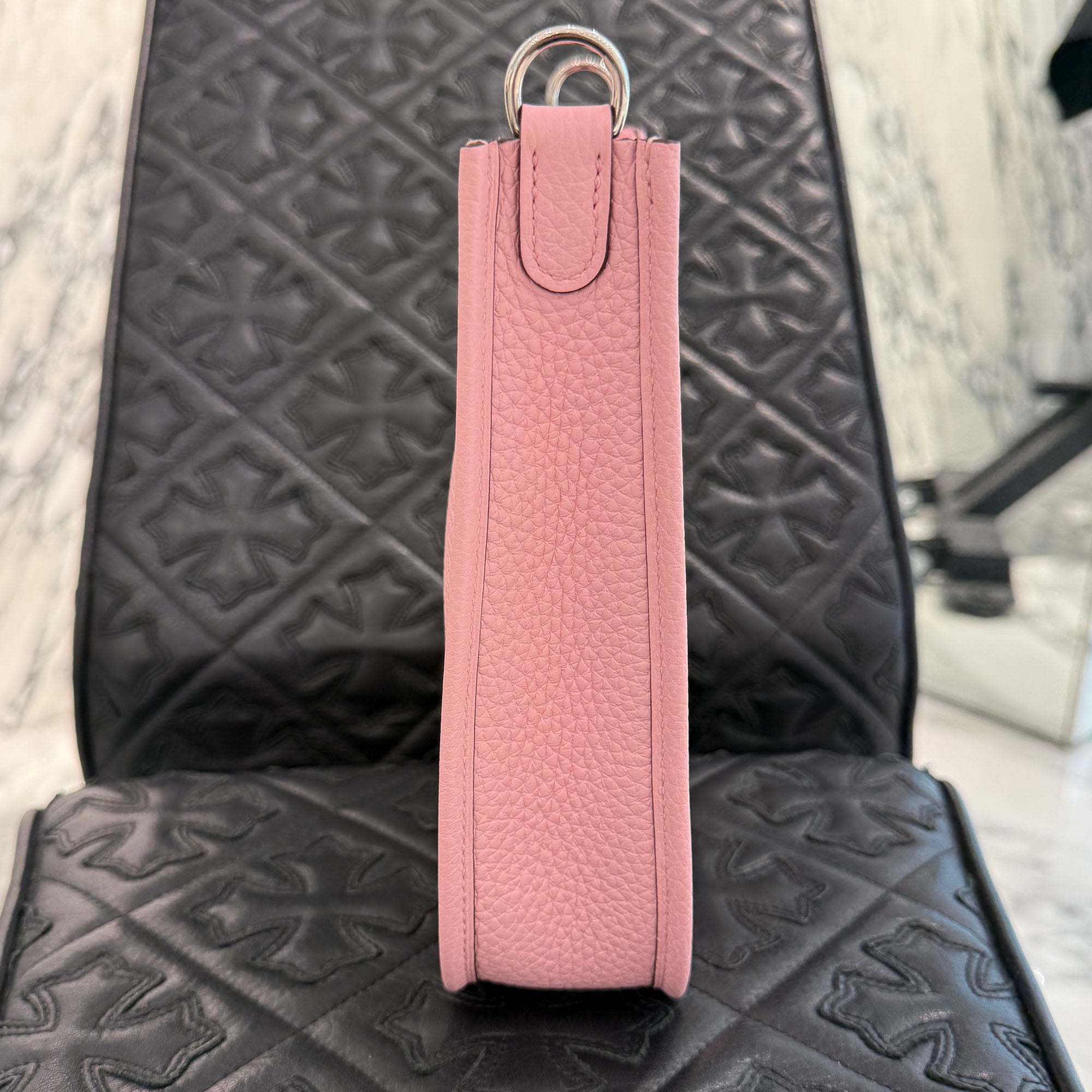 HERMES Evelyn Amazon TPM "Rose Sakura" K刻印 エルメス エブリン アマゾン TPM "ローズサクラ" レザーショルダーバッグ K刻印