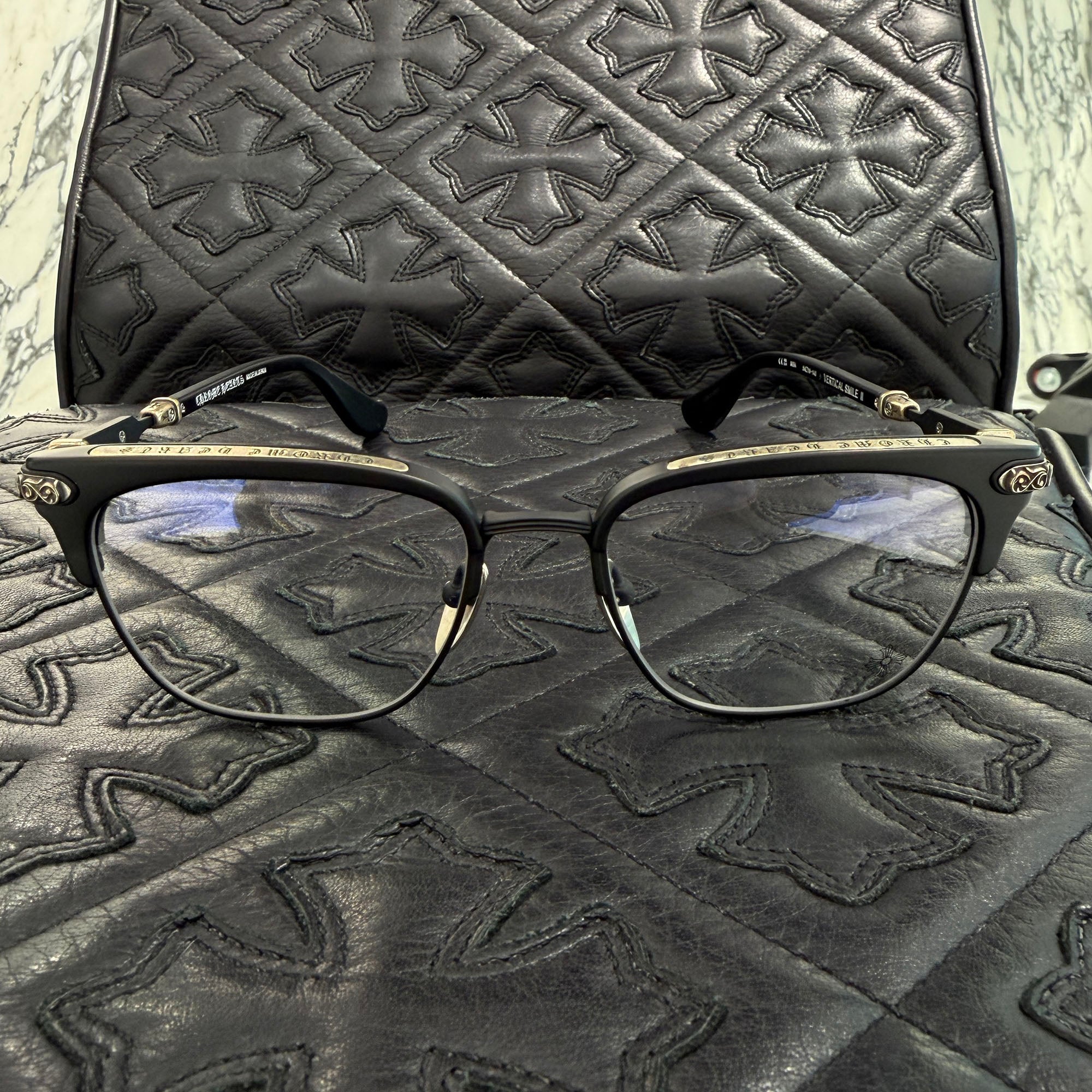 CHROME HEARTS VERTICAL SMILE II Sunglasses Size 54□18-146 クロムハーツ バーティカル・スマイル・ツー サングラス サイズ54□18-146