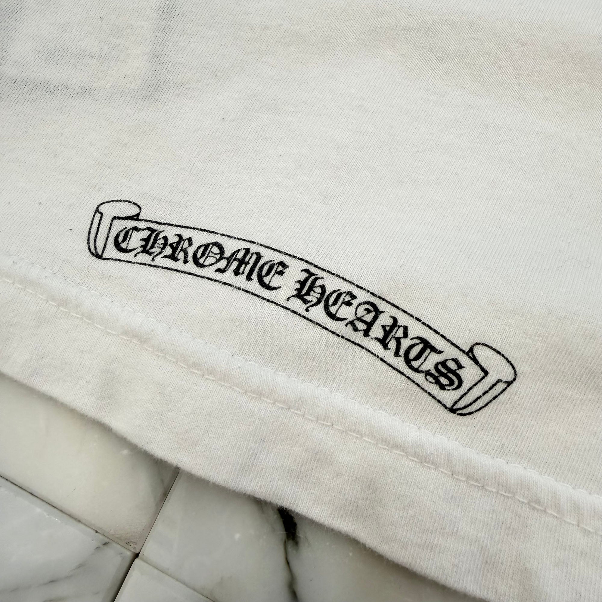 CHROME HEARTS Back Scroll Logo Tee Size M クロムハーツ バックスクロールロゴ プリントTシャツ サイズＭ