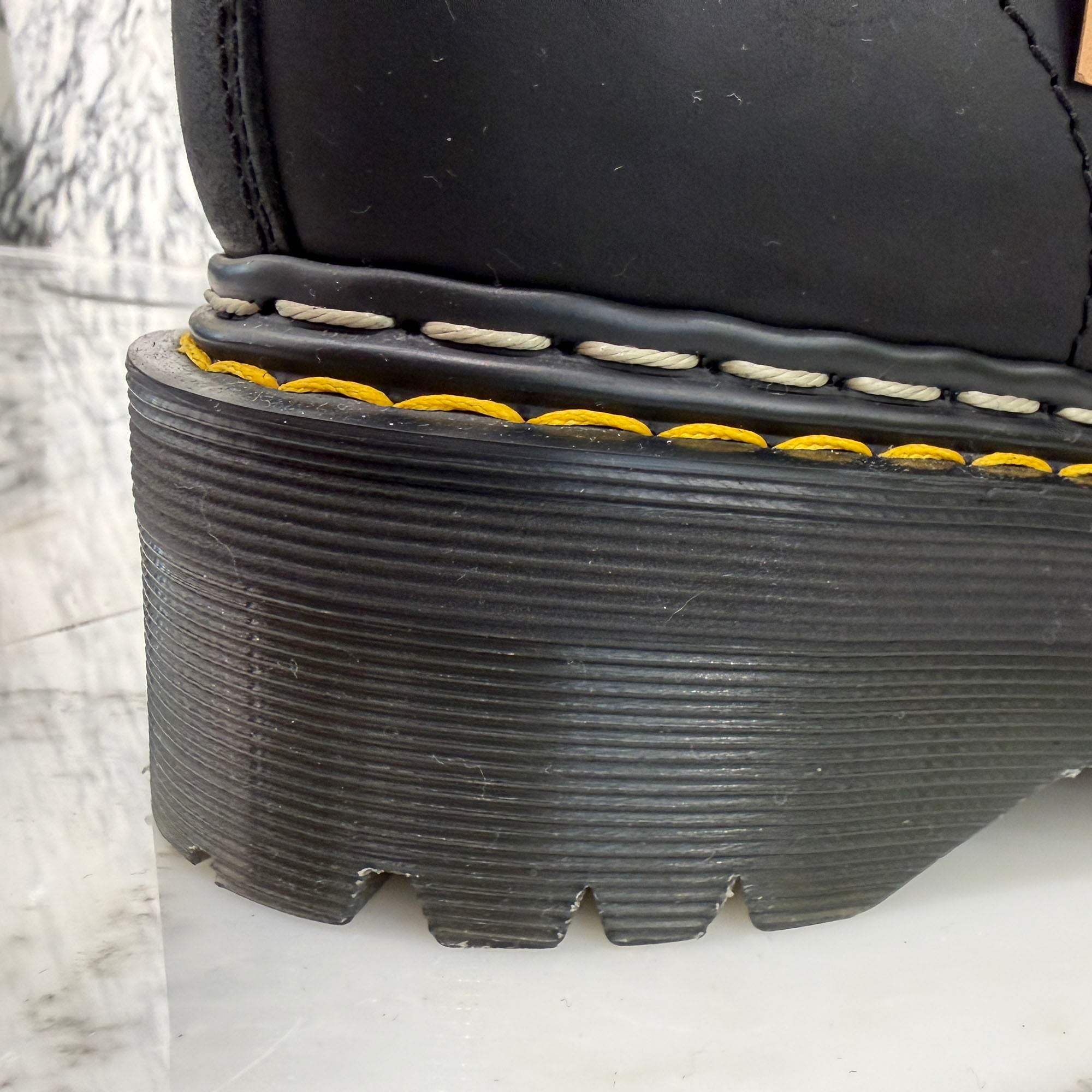 Rick Owens × Dr.Martens 1460 QUAD SOLE MEGALACE Boot DW02E68128001 Size UK8(27.0cm) リックオウエンス×ドクターマーチン 1460 クアッドソール メガレースブーツ サイズUK8(27.0cm)