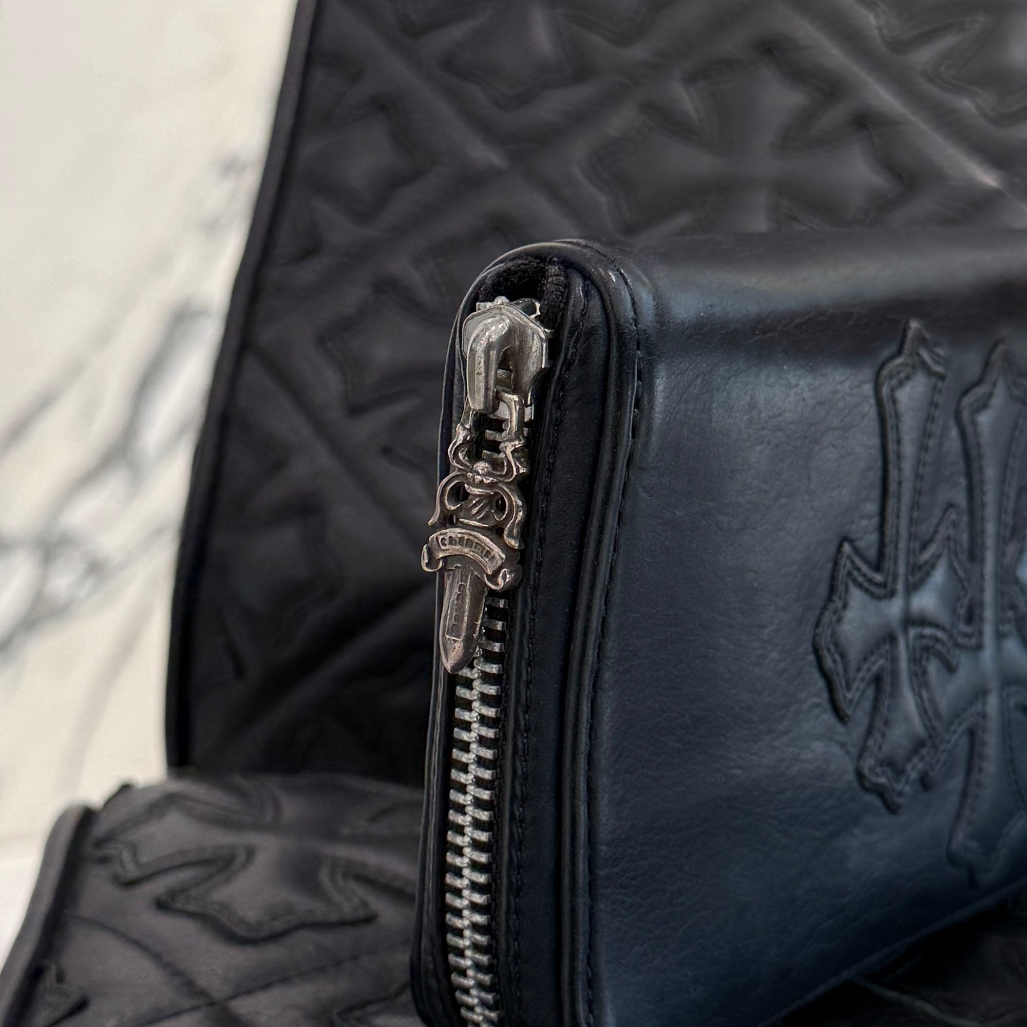 CHROME HEARTS 3 Cemetery Cross Leather Patch REC F ZIP #2 Wallet クロムハーツ 3セメタリークロス レザーパッチ レック F ジップ #2 ウォレット