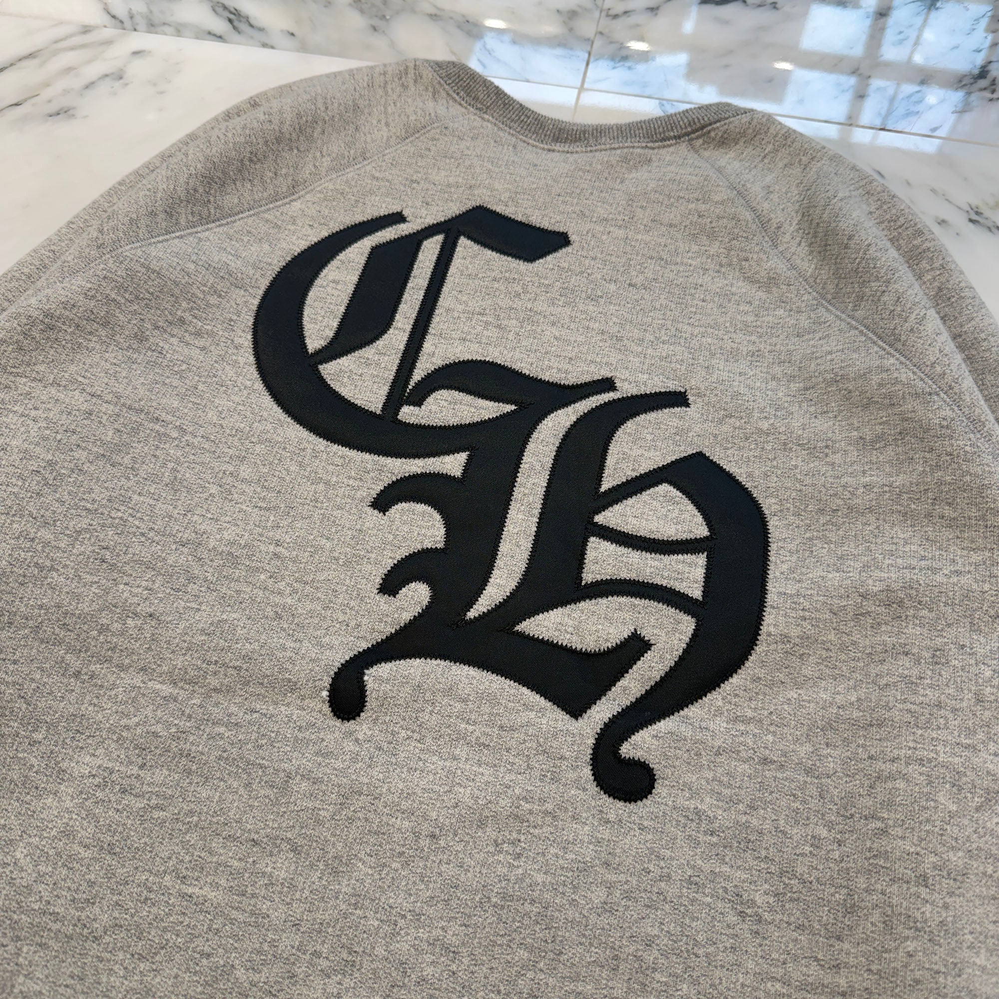CHROME HEARTS 2025SS Y NOT Cemetery Cross Applique Embroidery Sweatshirt Size M クロムハーツ ワイノット セメタリークロス アップリケ刺繡 スウェットシャツ サイズM