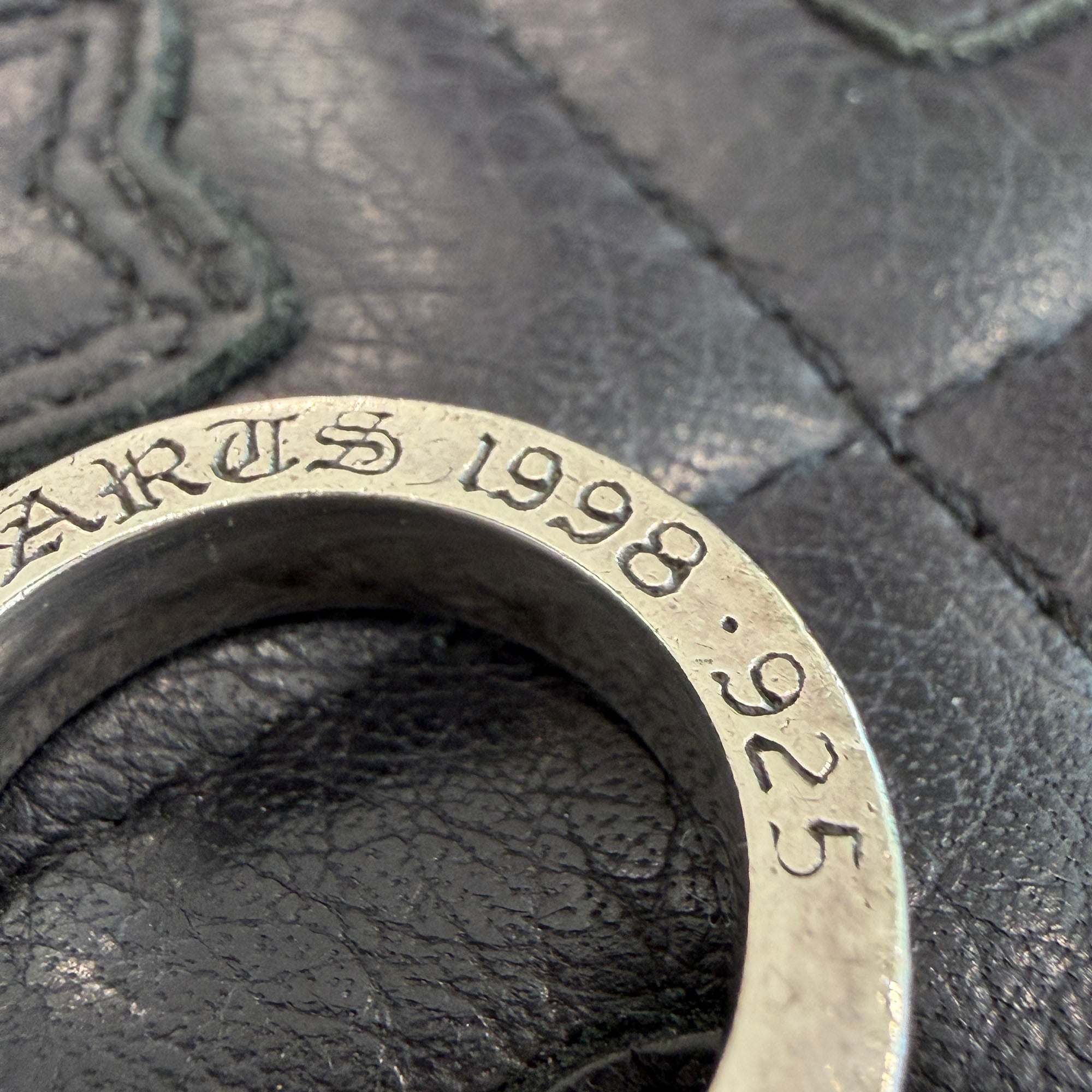 CHROME HEARTS 6mm SPACER Ring PAVE Pink Sapphire Size 14号 クロムハーツ 6mm スペーサー リング パヴェ ピンクサファイア サイズ14号