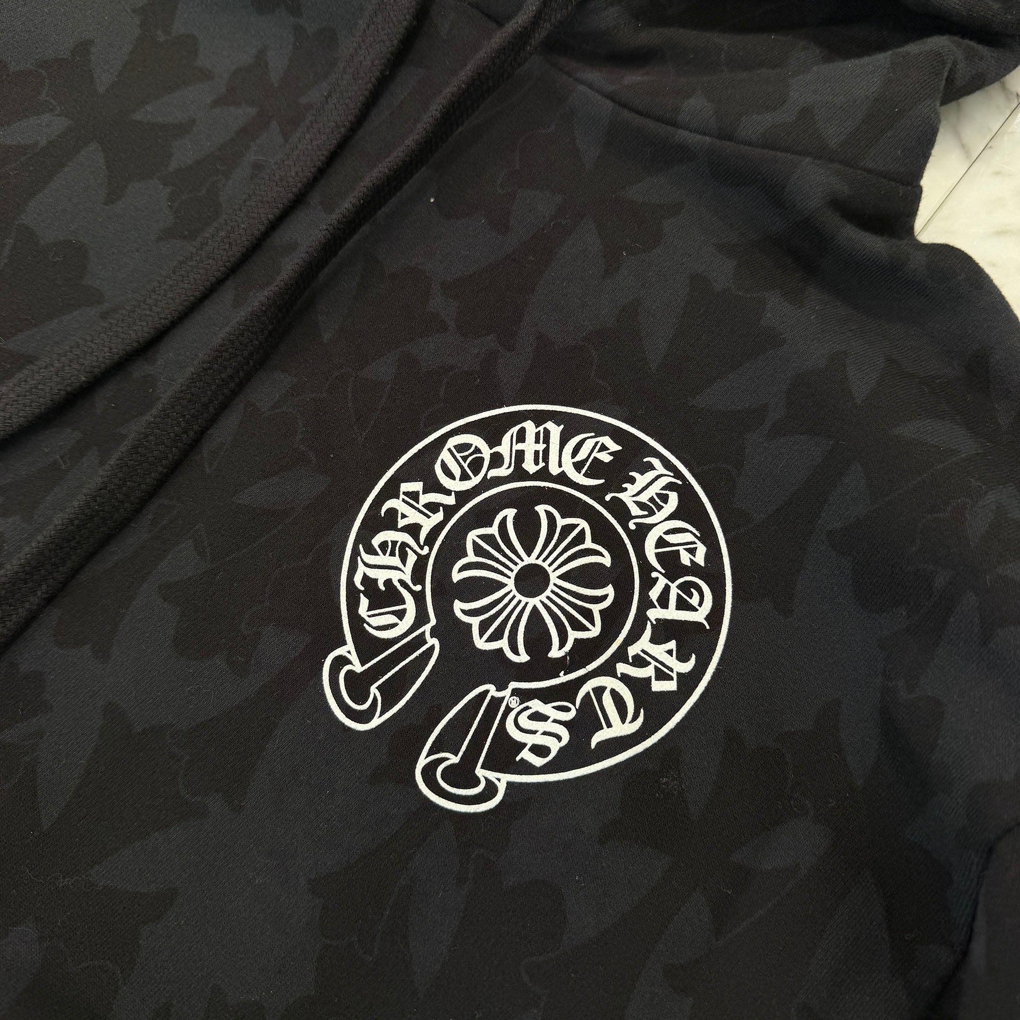 CHROME HEARTS 2024SS Graveyard Cemetery Cross Pullover Hoodie Size M クロムハーツ グレイブヤード セメタリークロス プルオーバーフーディ サイズM