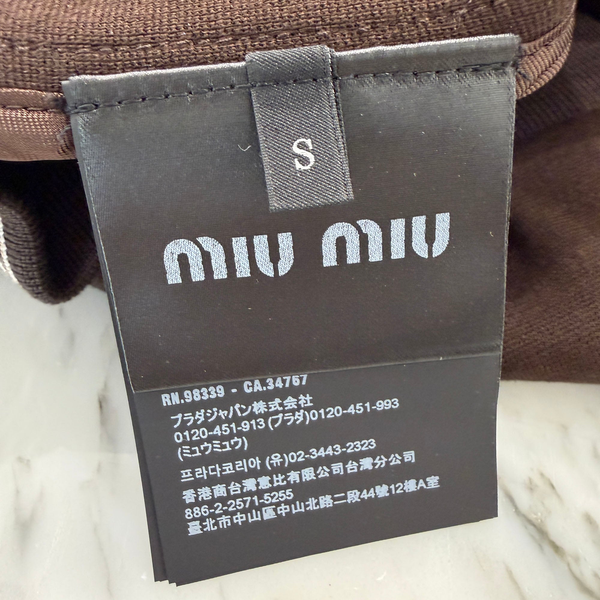 MIU MIU 2025AW Cotton Fleece Zip Up Jacket MJLA02 SOOO 18FX  Size S ミュウミュウ コットンフリース ジップアップ ジャケット サイズS